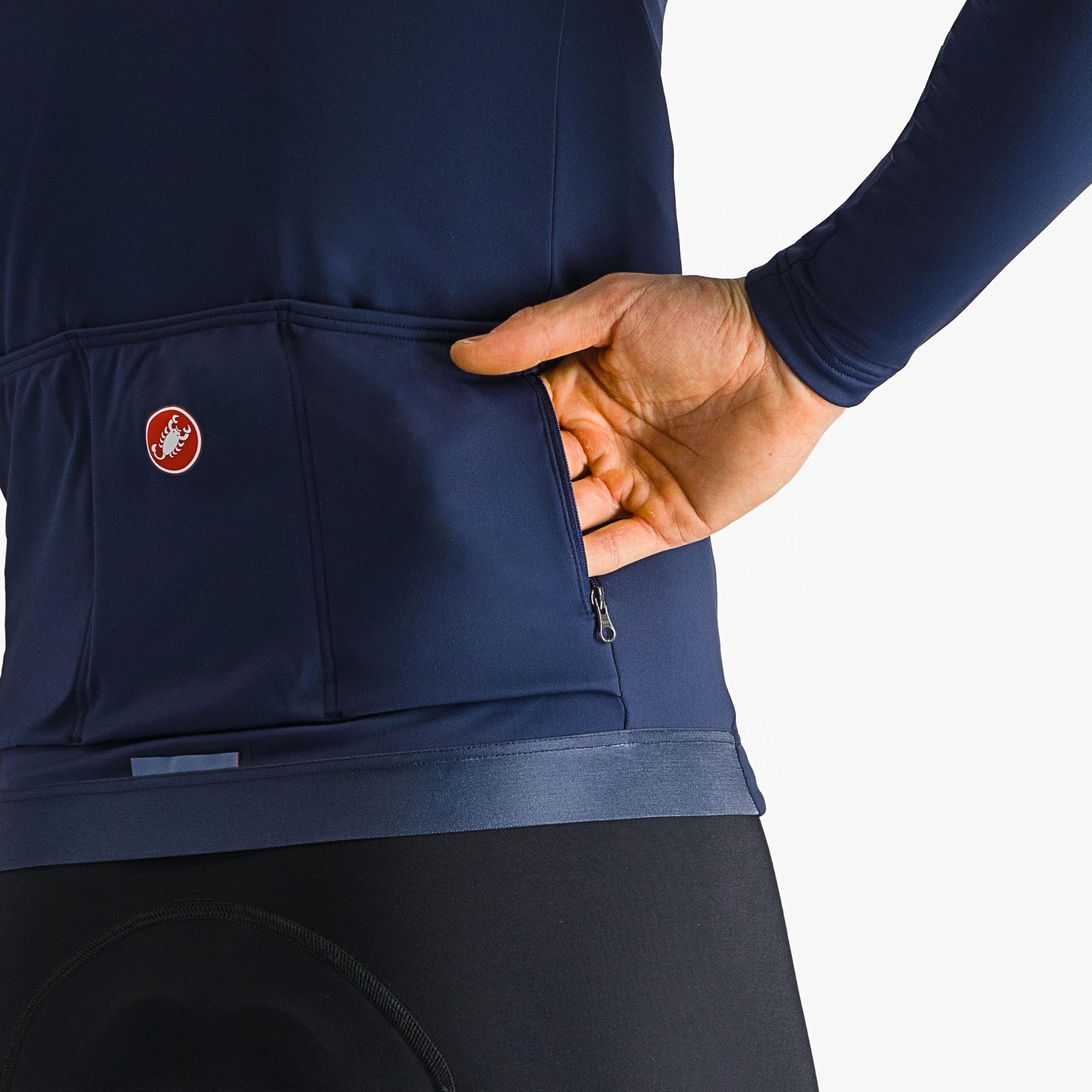Espresso thermal jersey - belgian blue - castelli