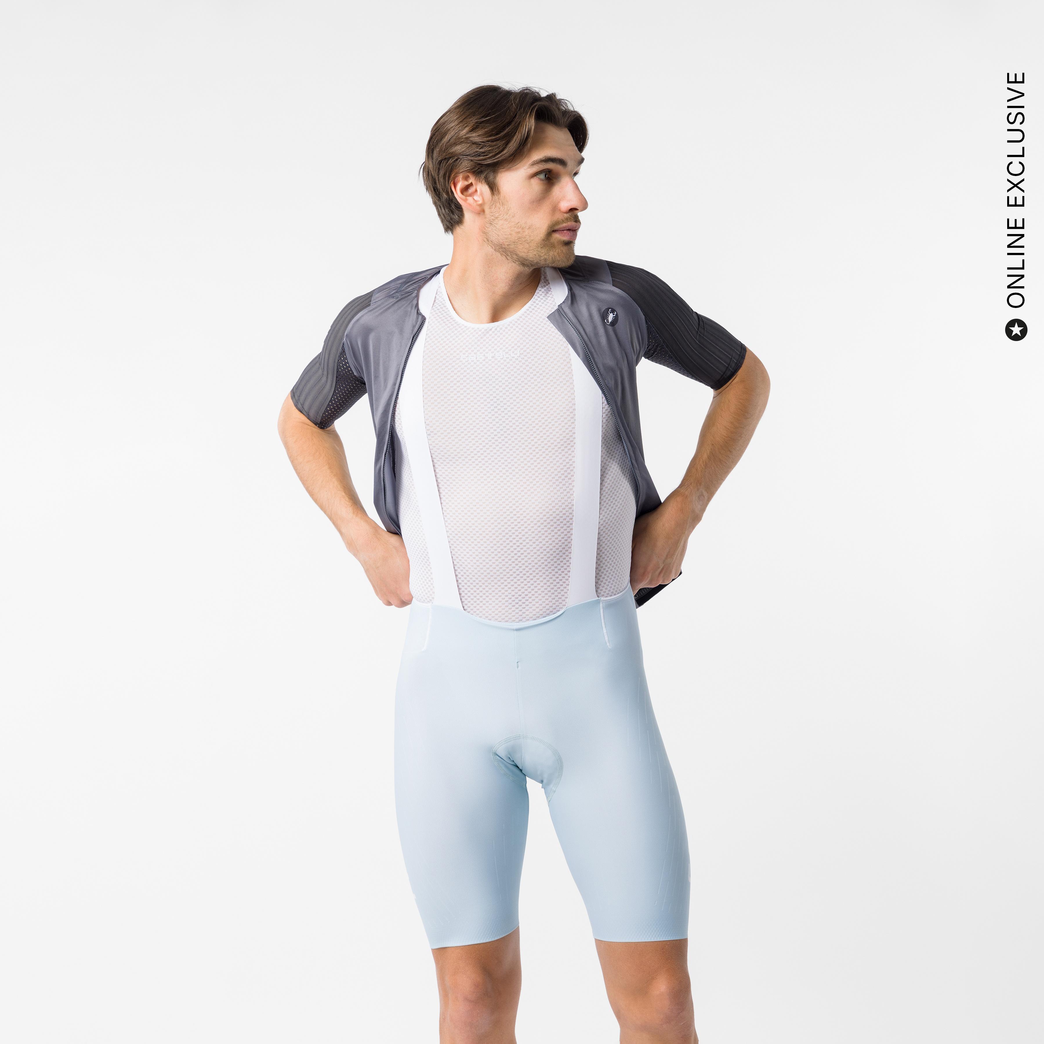 Free aero race s kit bibshort - winter sky/white - castelli