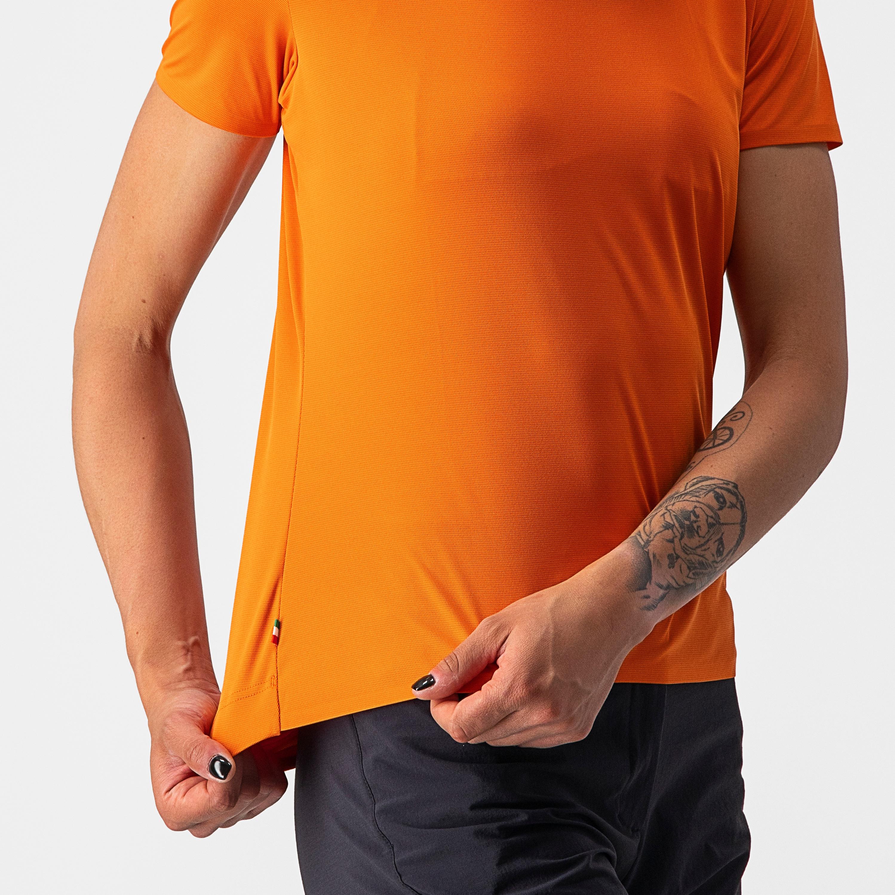 Tech 2 w tee - orange rust - castelli