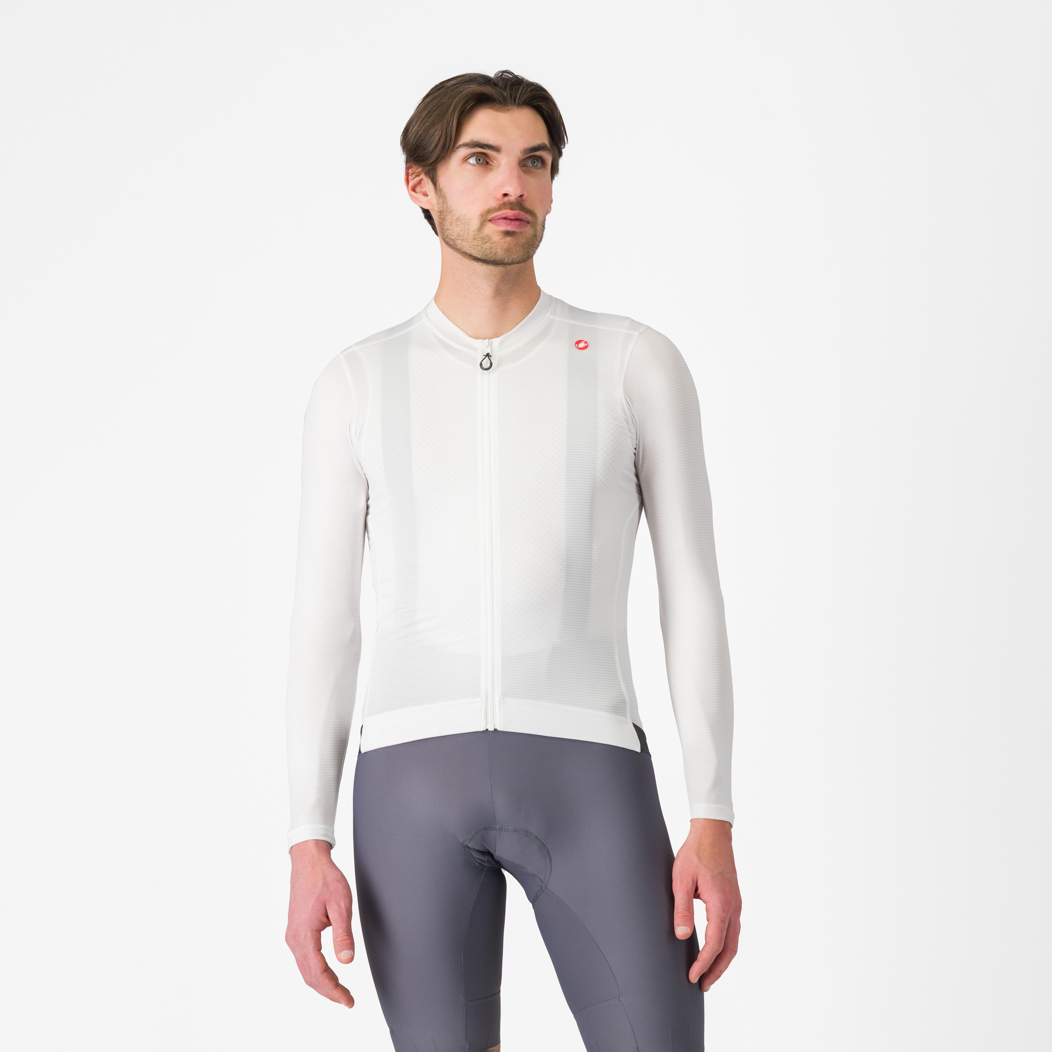 Espresso ls jersey - ivory/dark gray - castelli