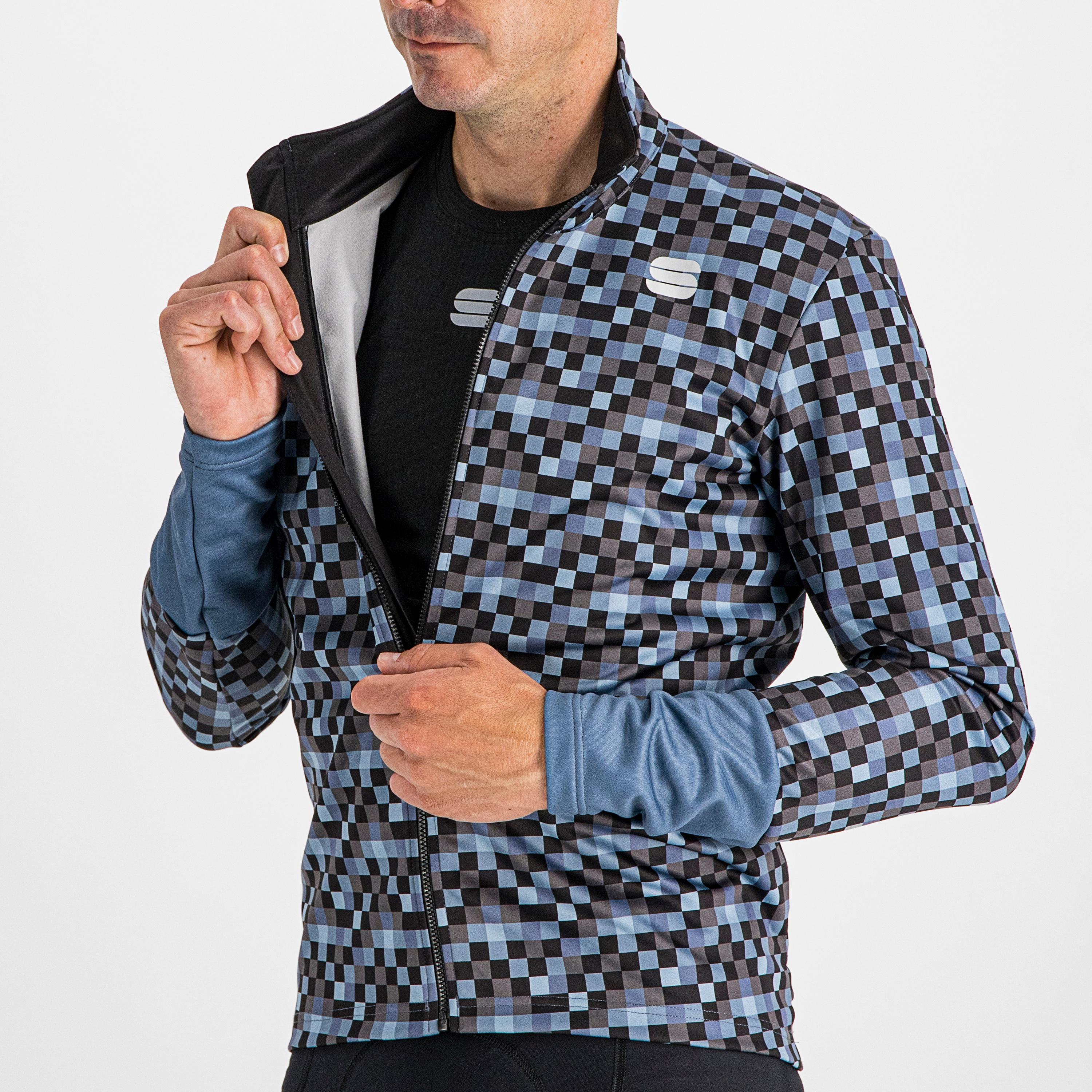 Pixel jacket - blue sea - sportful