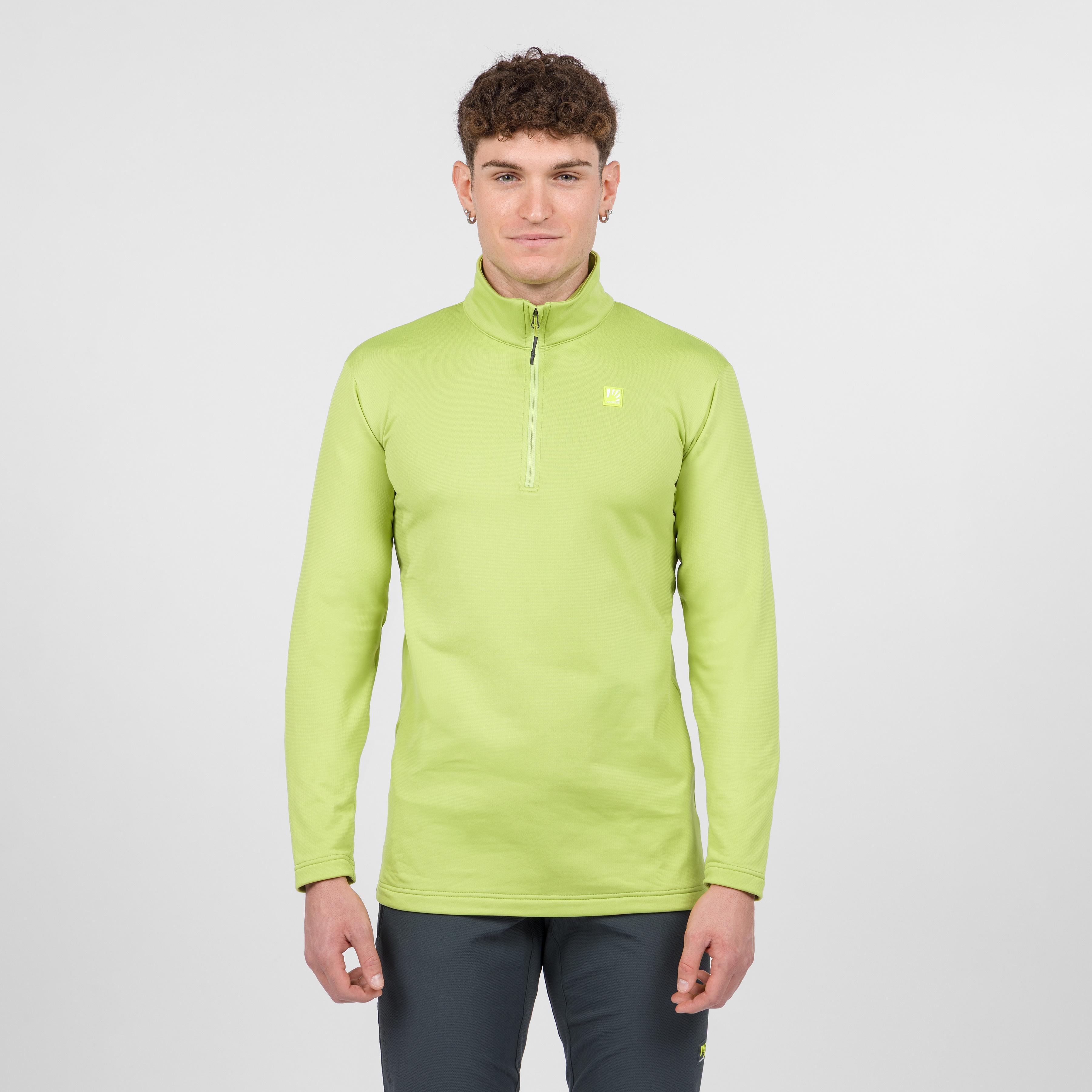 Pizzocco evo half zip fleece - dark citron - karpos