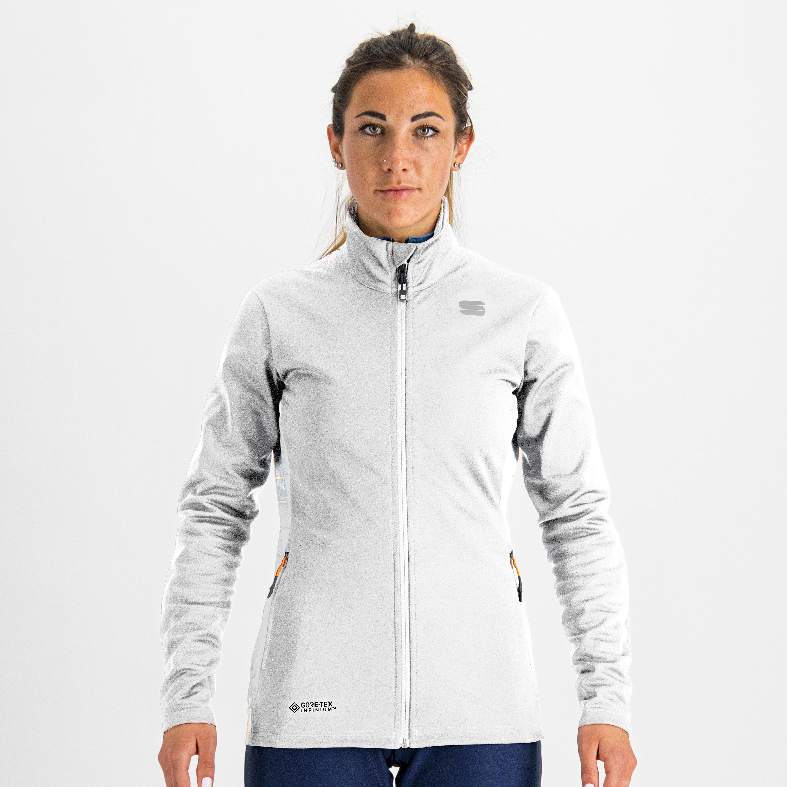 Squadra w jacket - bright white steel grey - sportful