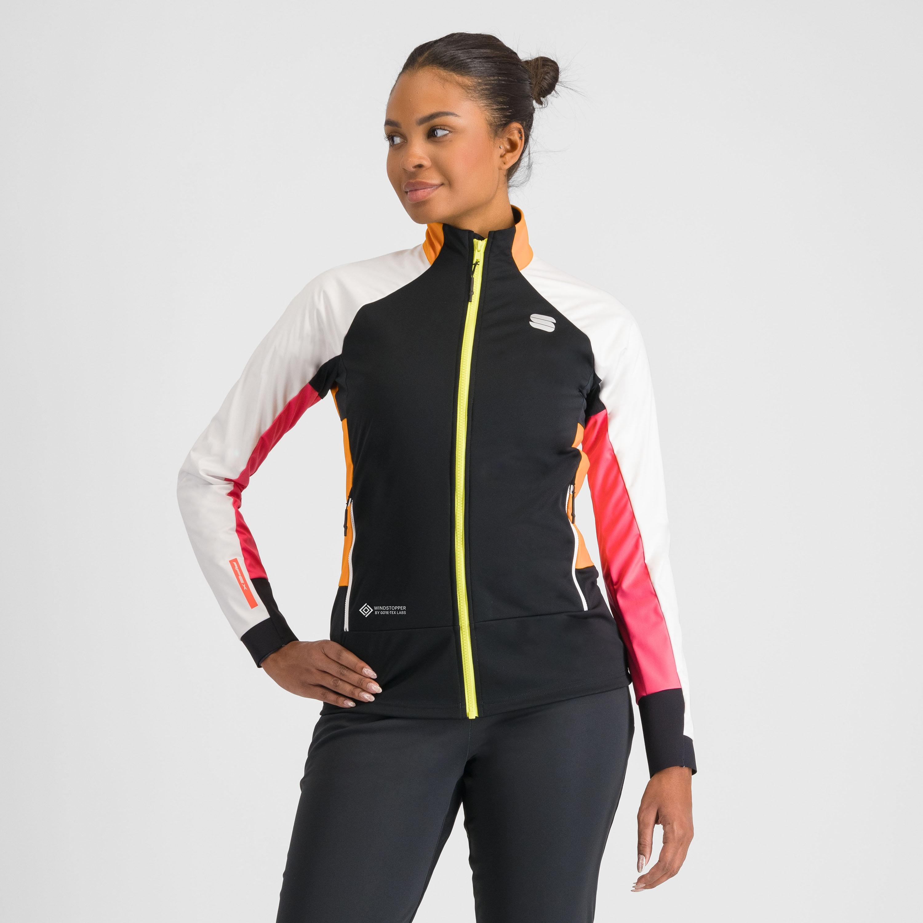 Apex w jacket - black/white/yellow/pink - sportful