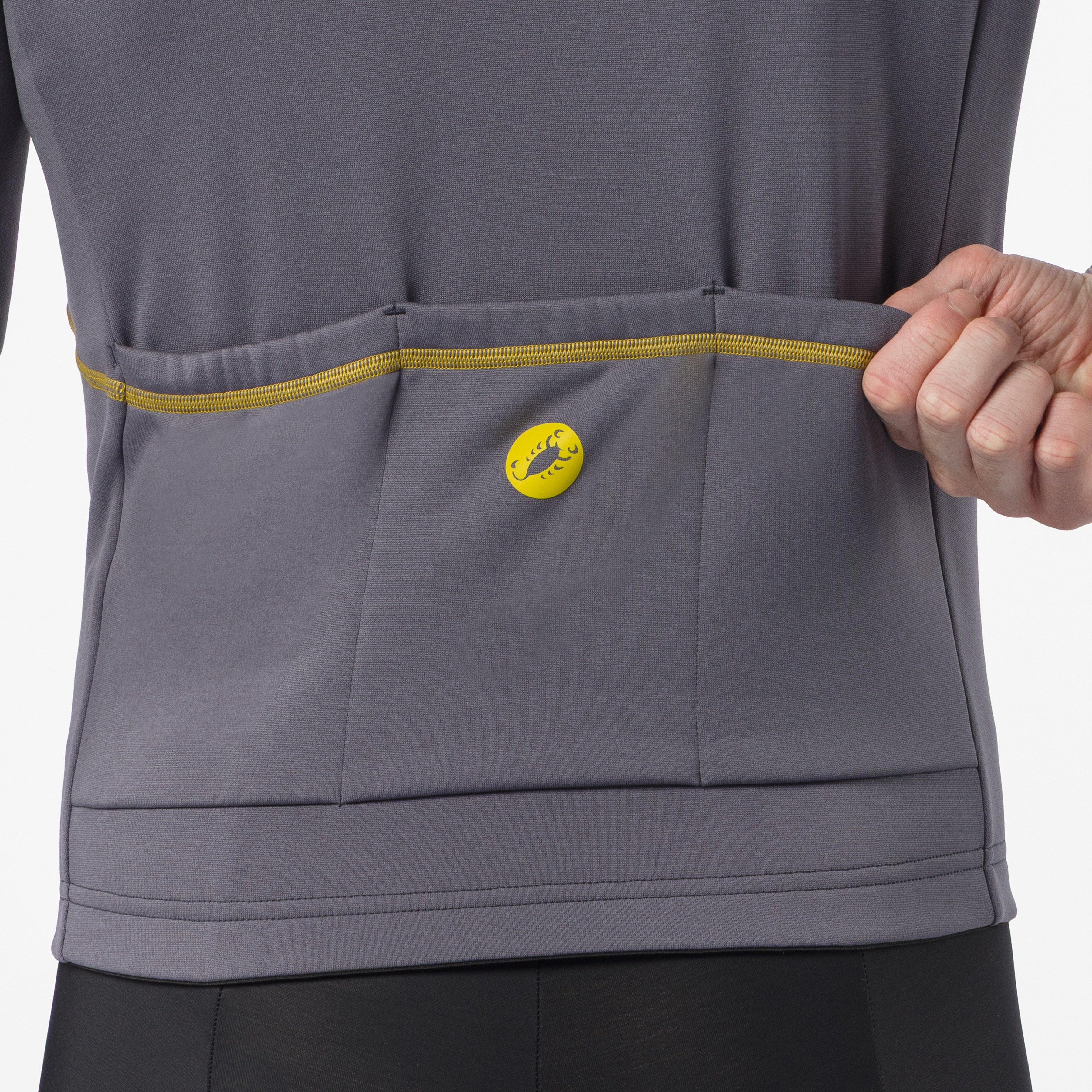 Unlimited trail 2 jersey - smoky gray/mango mojito - castelli