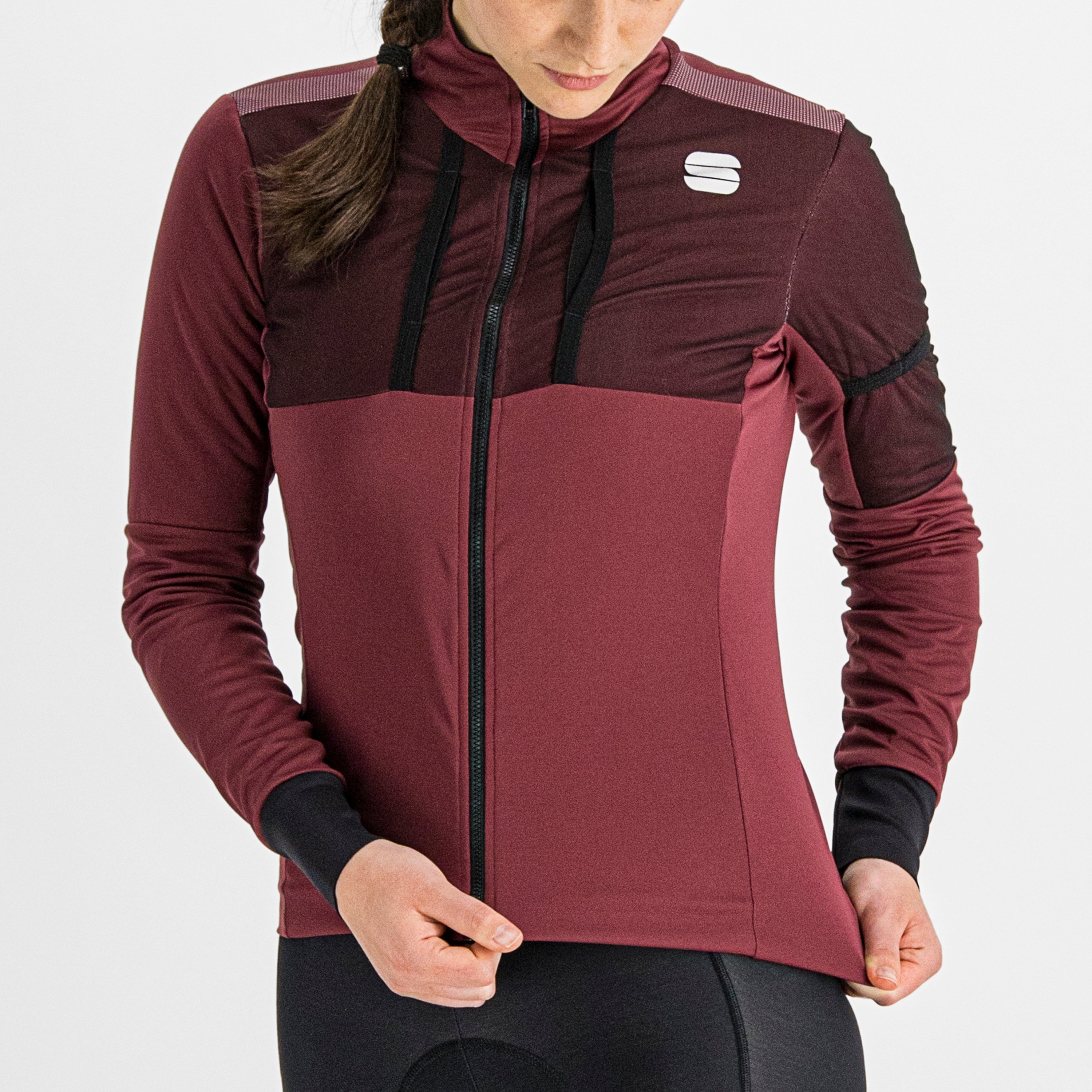 Supergiara w jacket - red wine - sportful