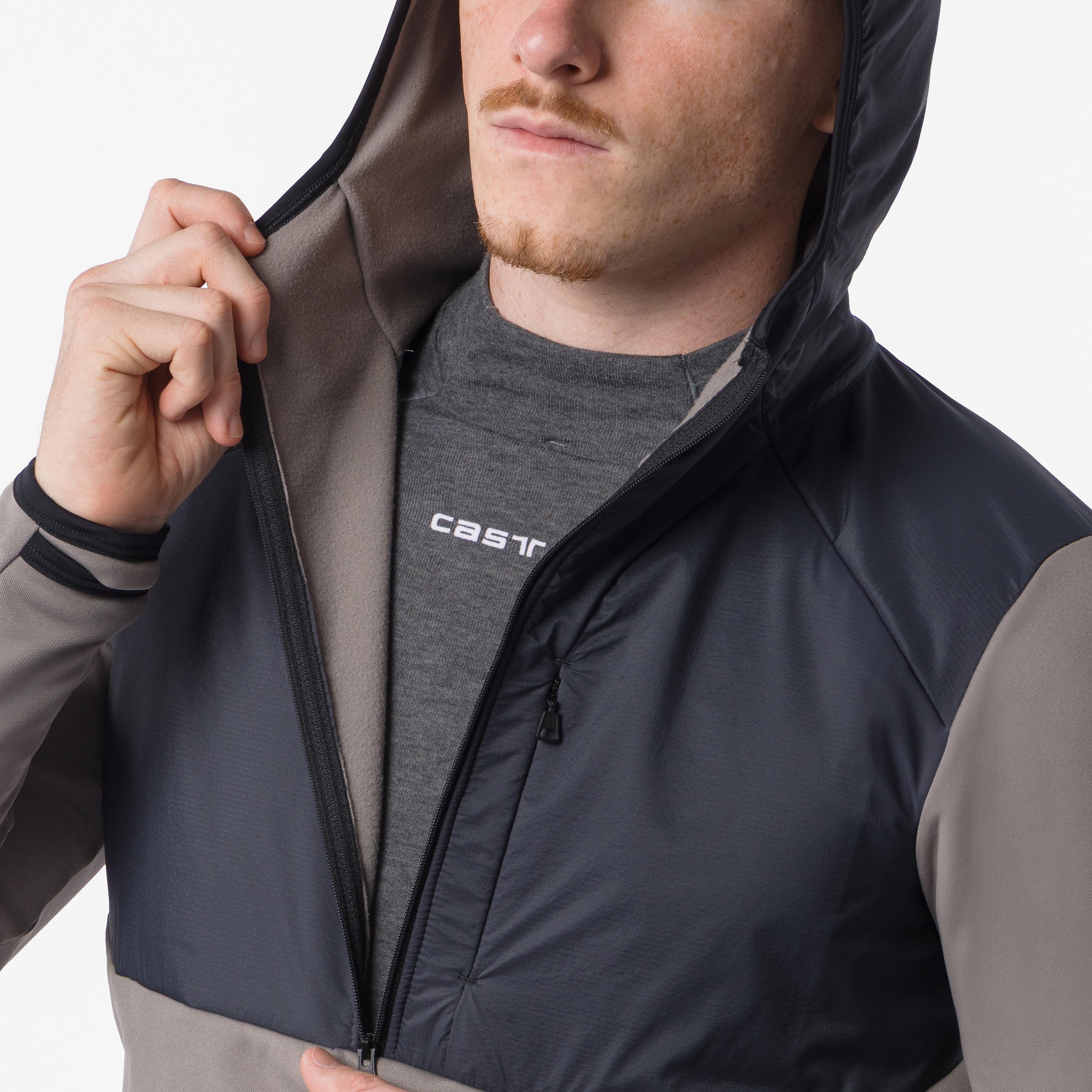 Unltd roam hoodie - nickel gray/dark gray - castelli