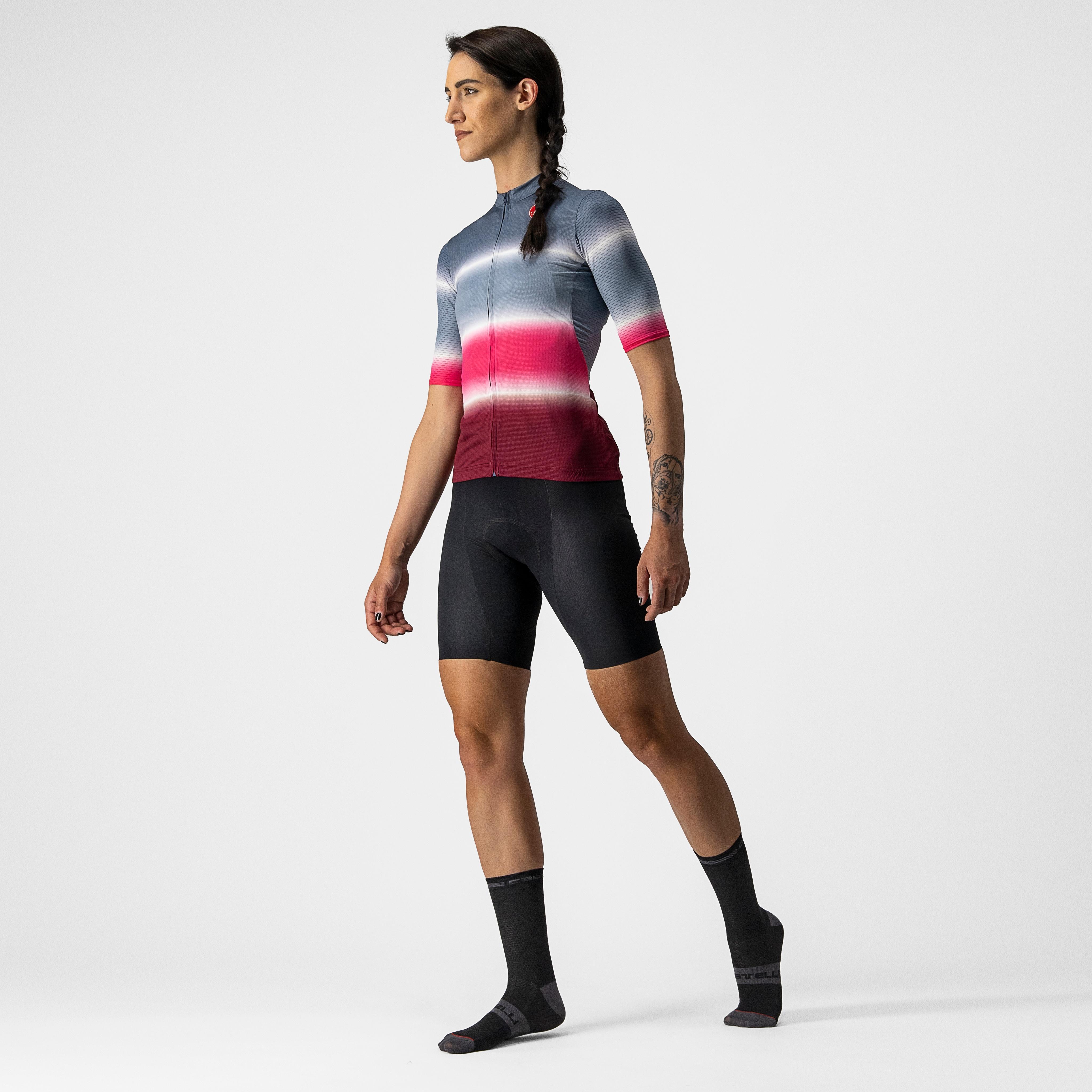 Dolce jersey - light steel blue/bordeaux - castelli
