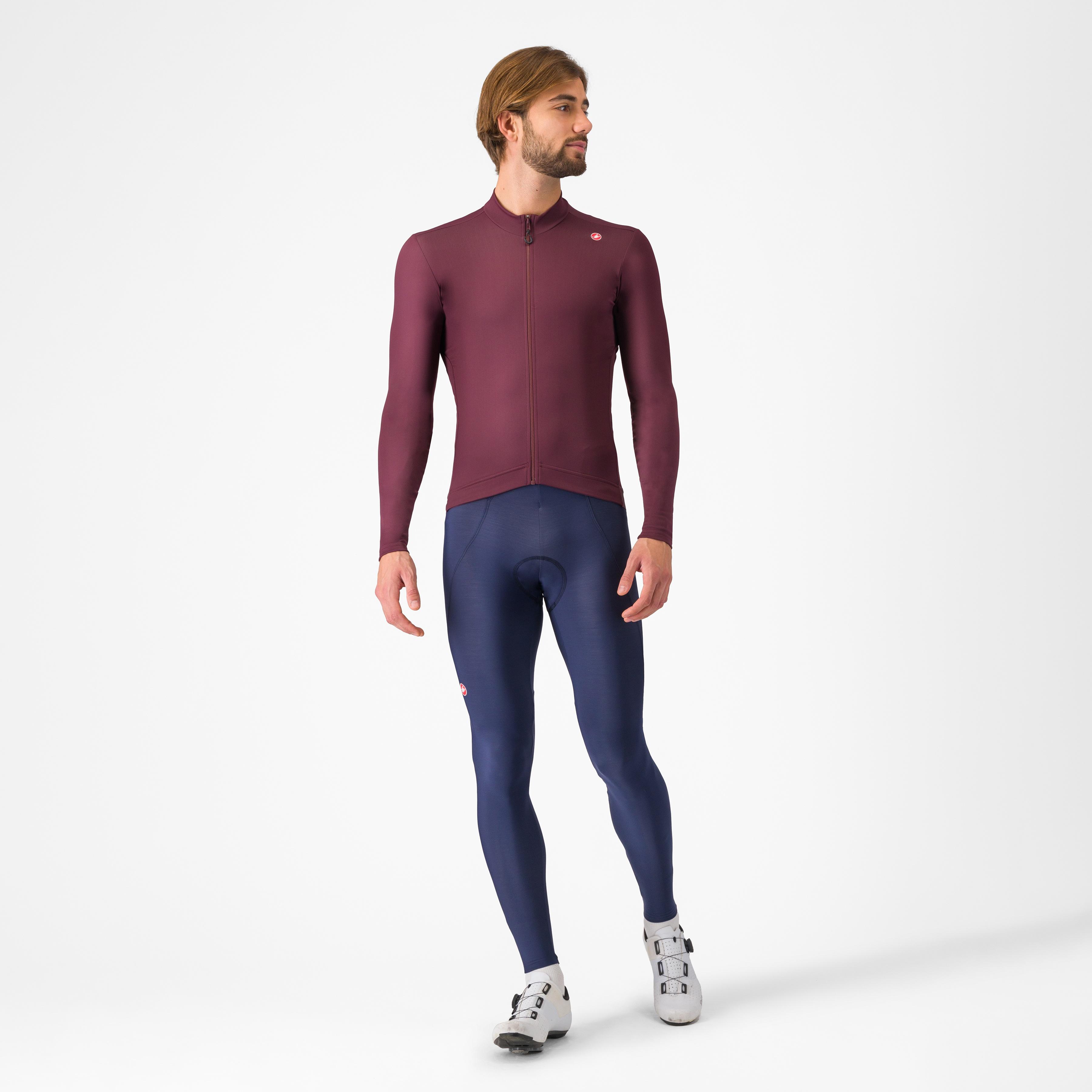 Espresso thermal jersey - deep bordeaux - castelli