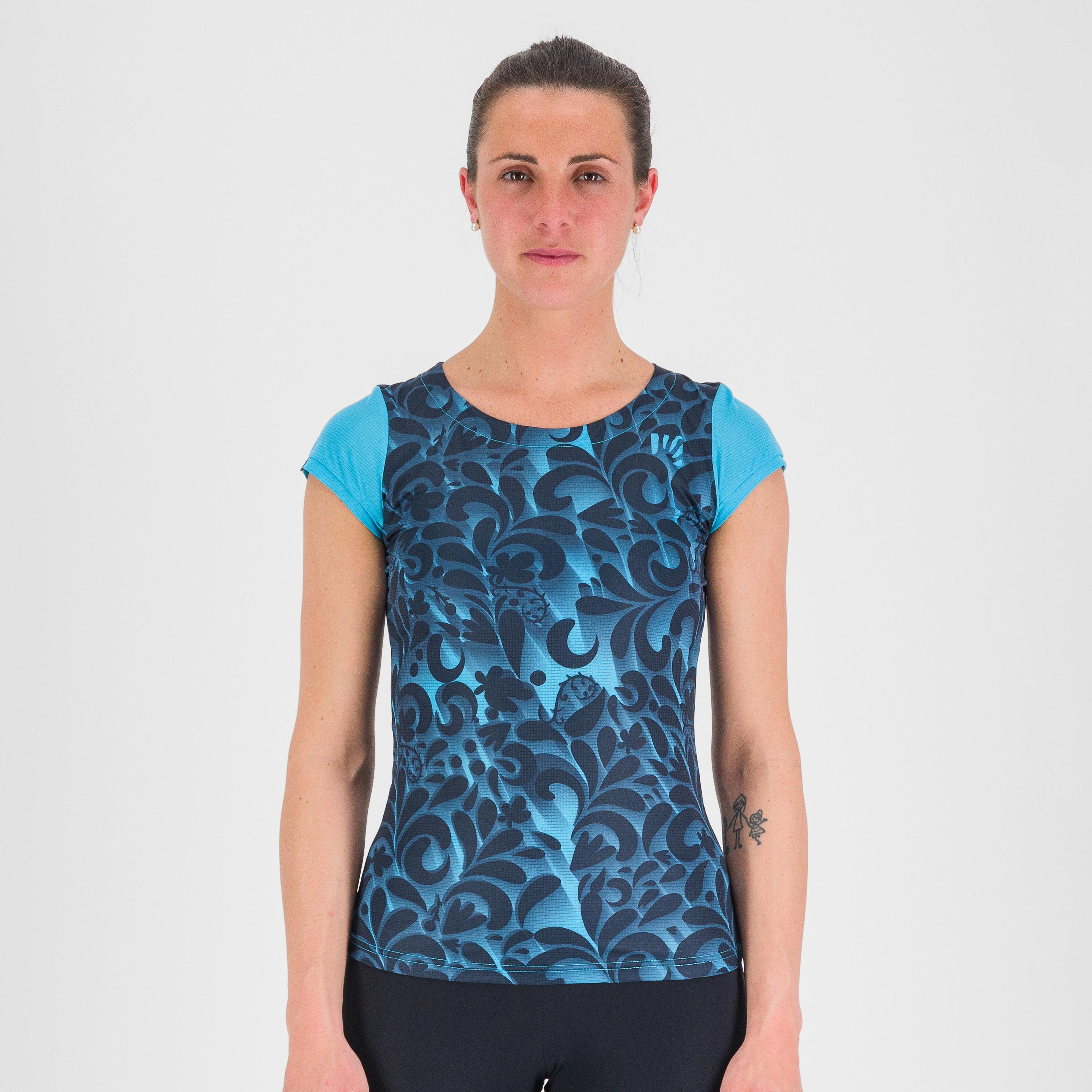 Loma print w jersey - blue atoll/sky captain - karpos