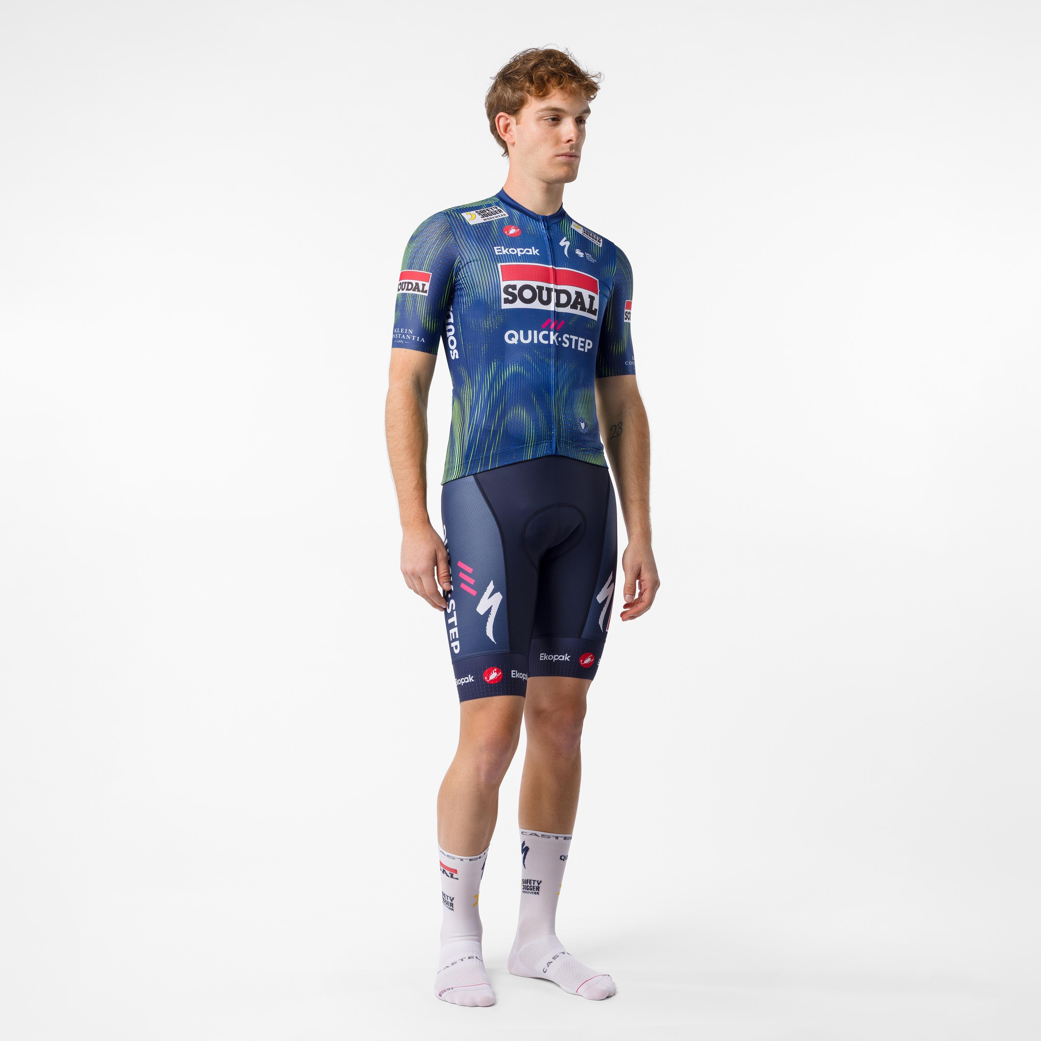 Competizione 4 jersey - blue/electric lime - castelli