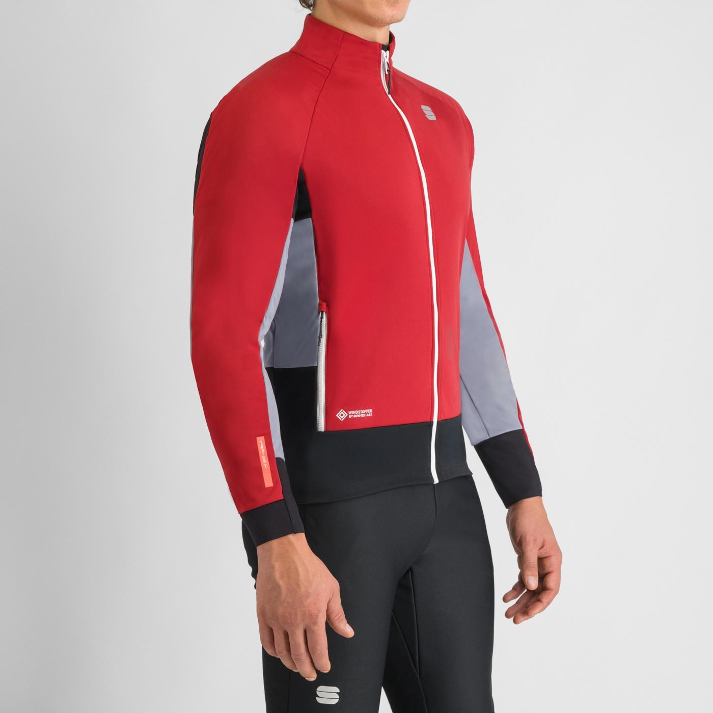 Apex jacket - red rumba/cement/black - sportful
