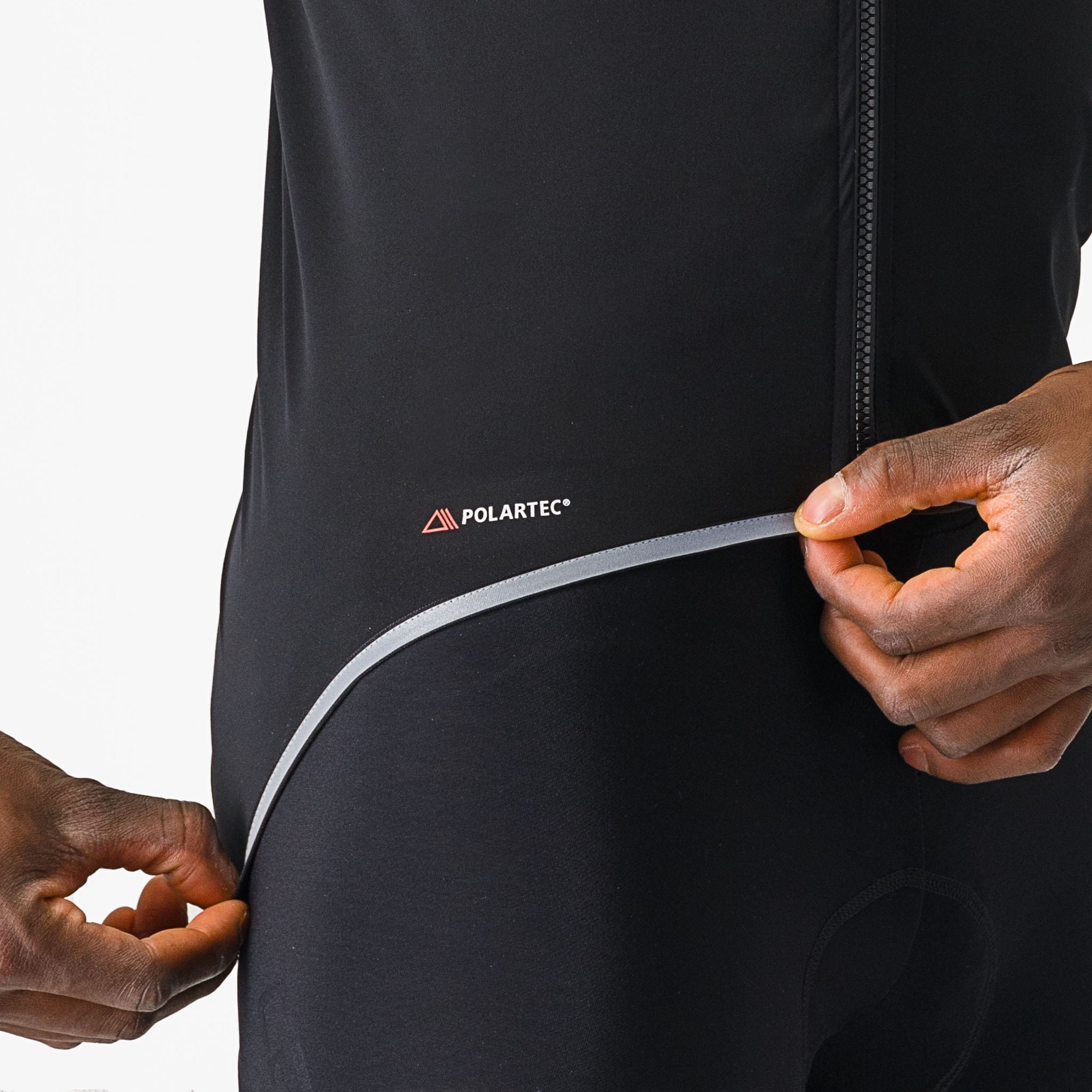Ultra rain cape - black/silver reflex - castelli