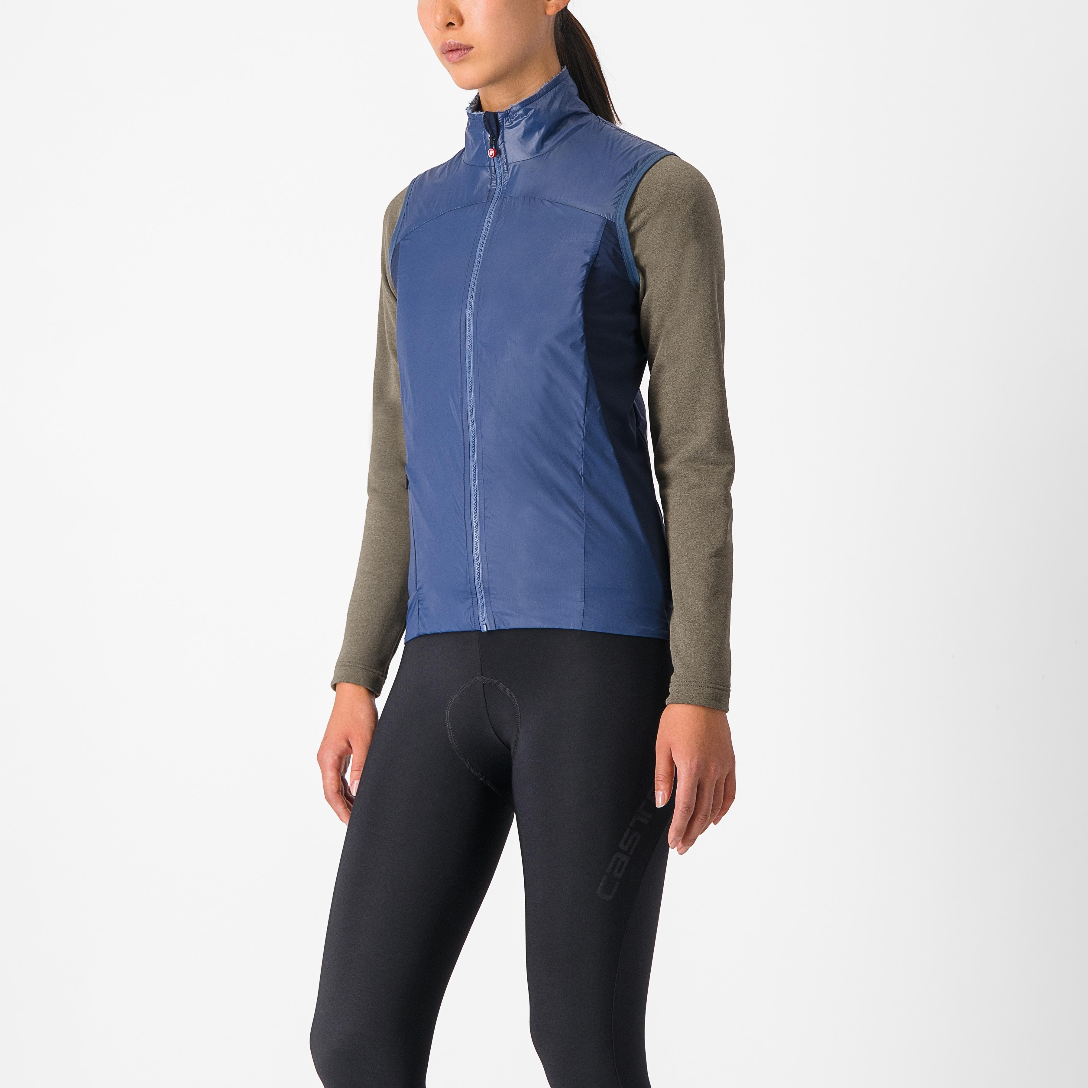 Unlimited w puffy vest - austin blue/sterling blue - castelli