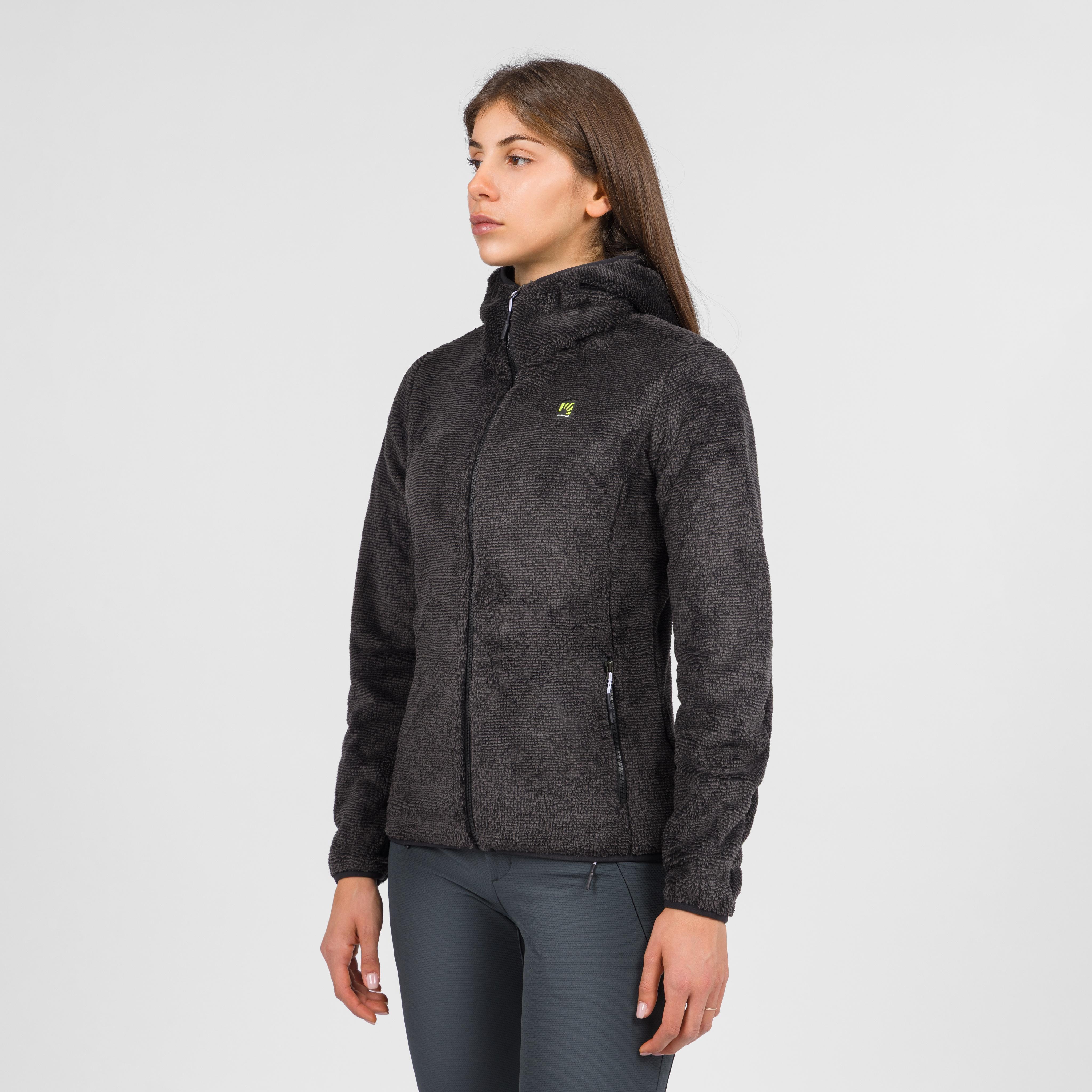 Vertice hoodie w fleece - black - karpos
