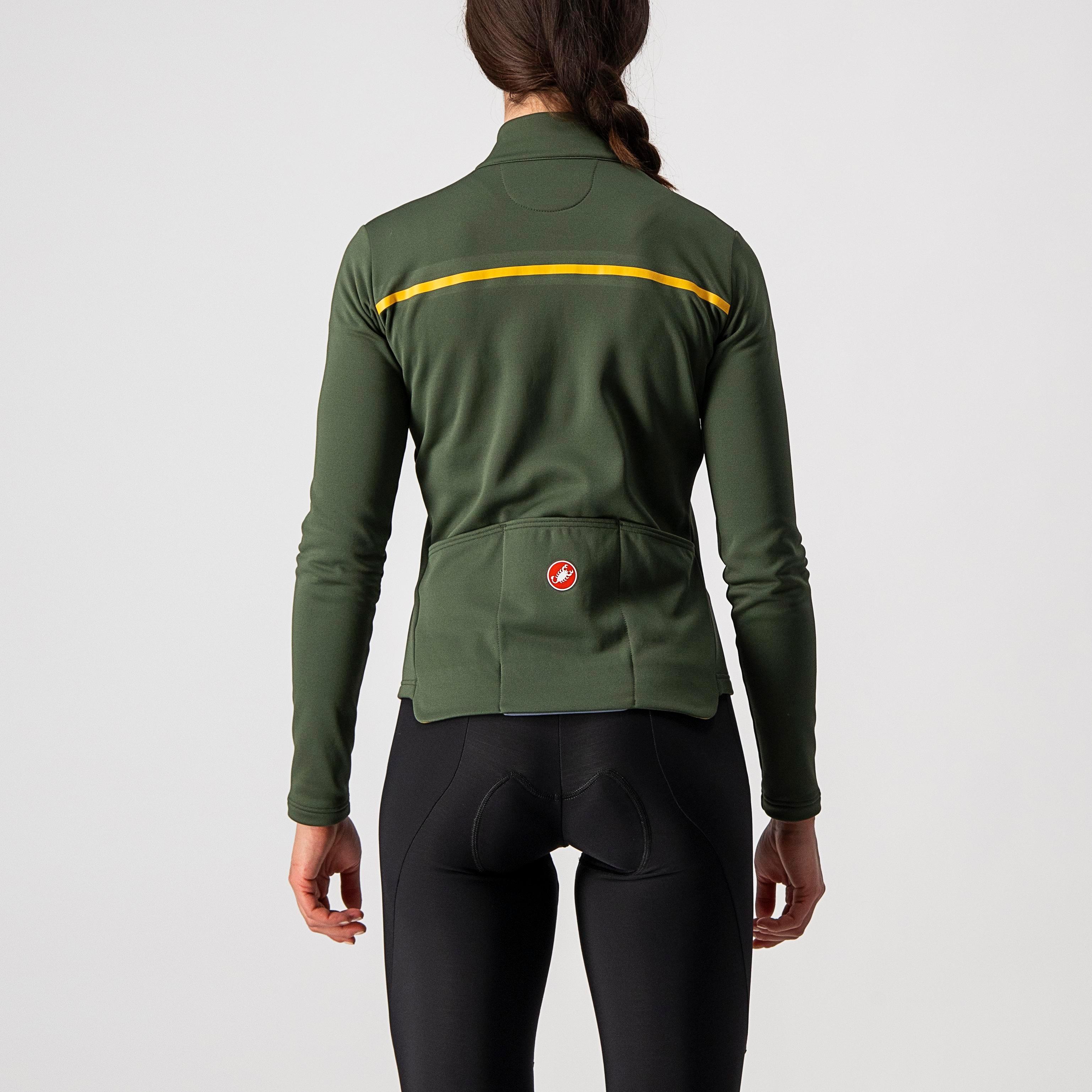 Sinergia 2 jersey fz - military green/saffron - castelli