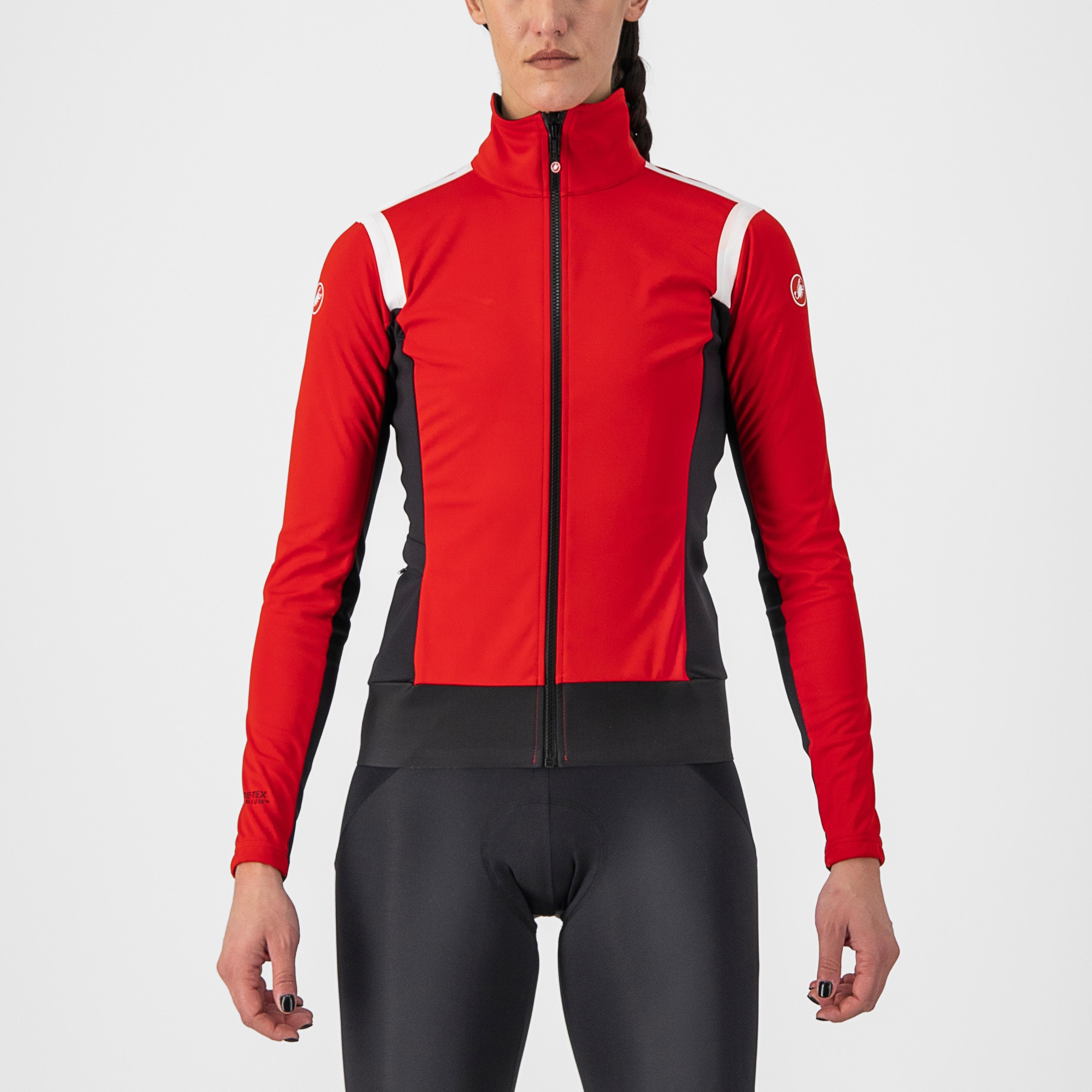 Alpha ros 2 w light jacket - red/black-white - castelli