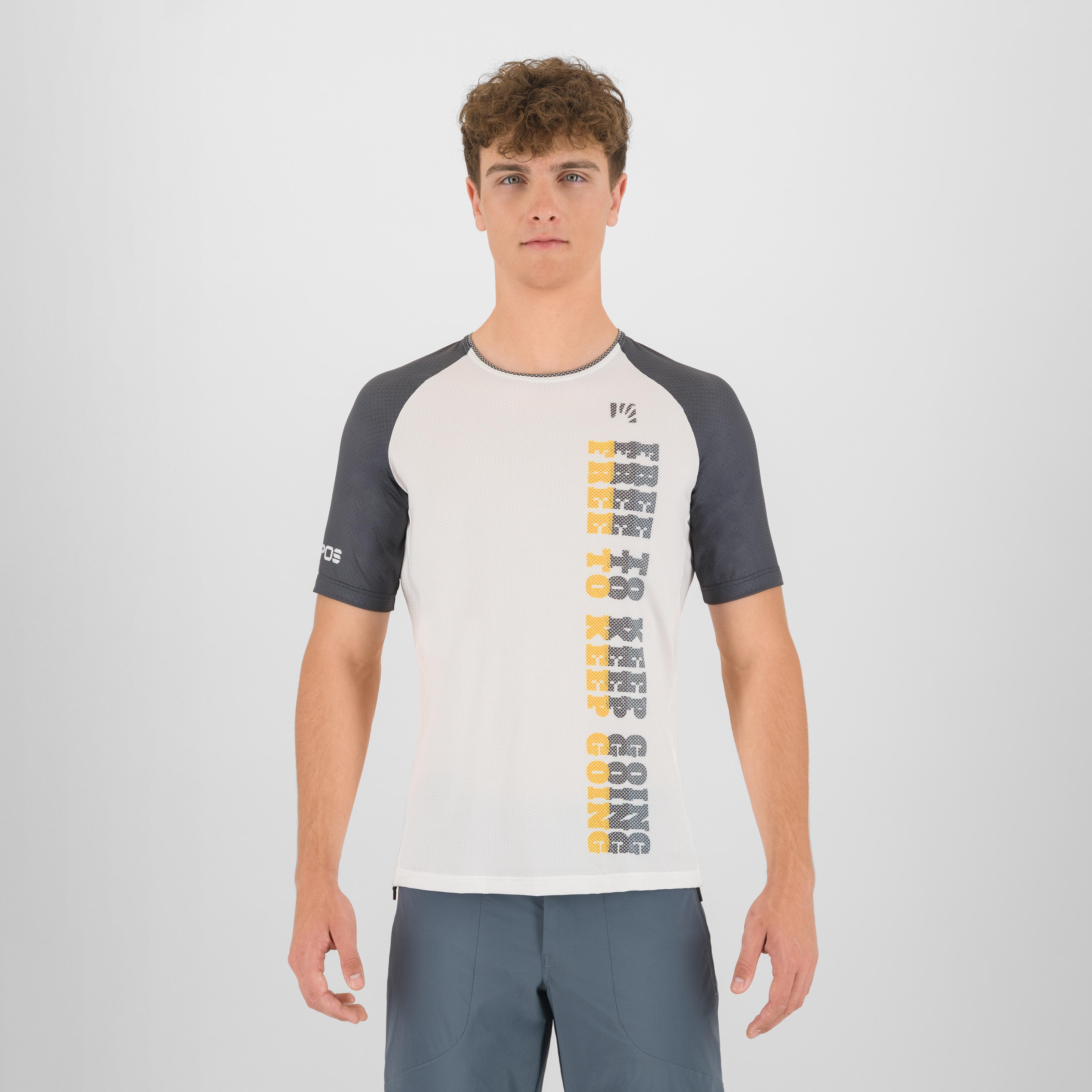 Moved evo jersey - bright white/vulcan - karpos