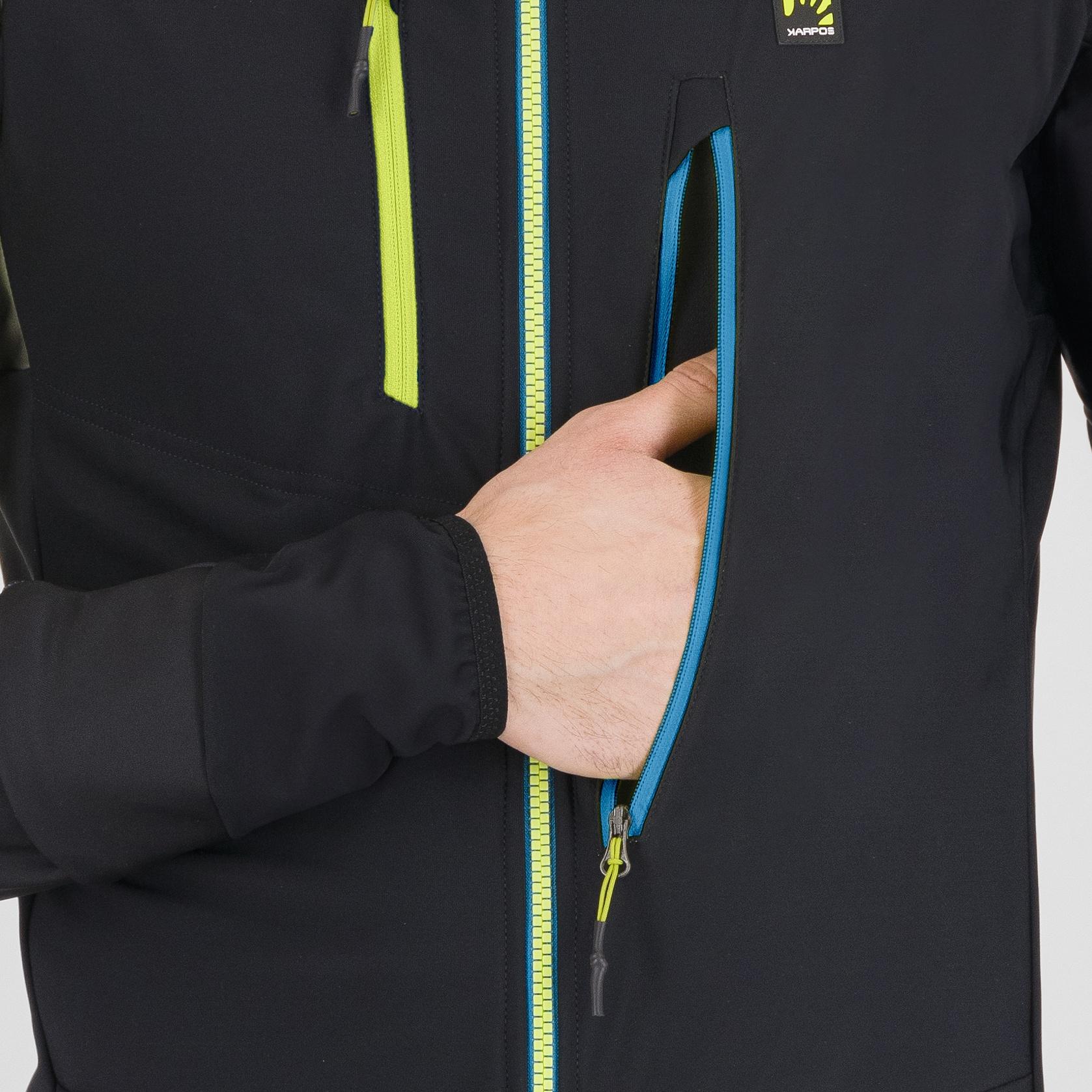 Alagna 2.0 jacket - black/acid lime - karpos