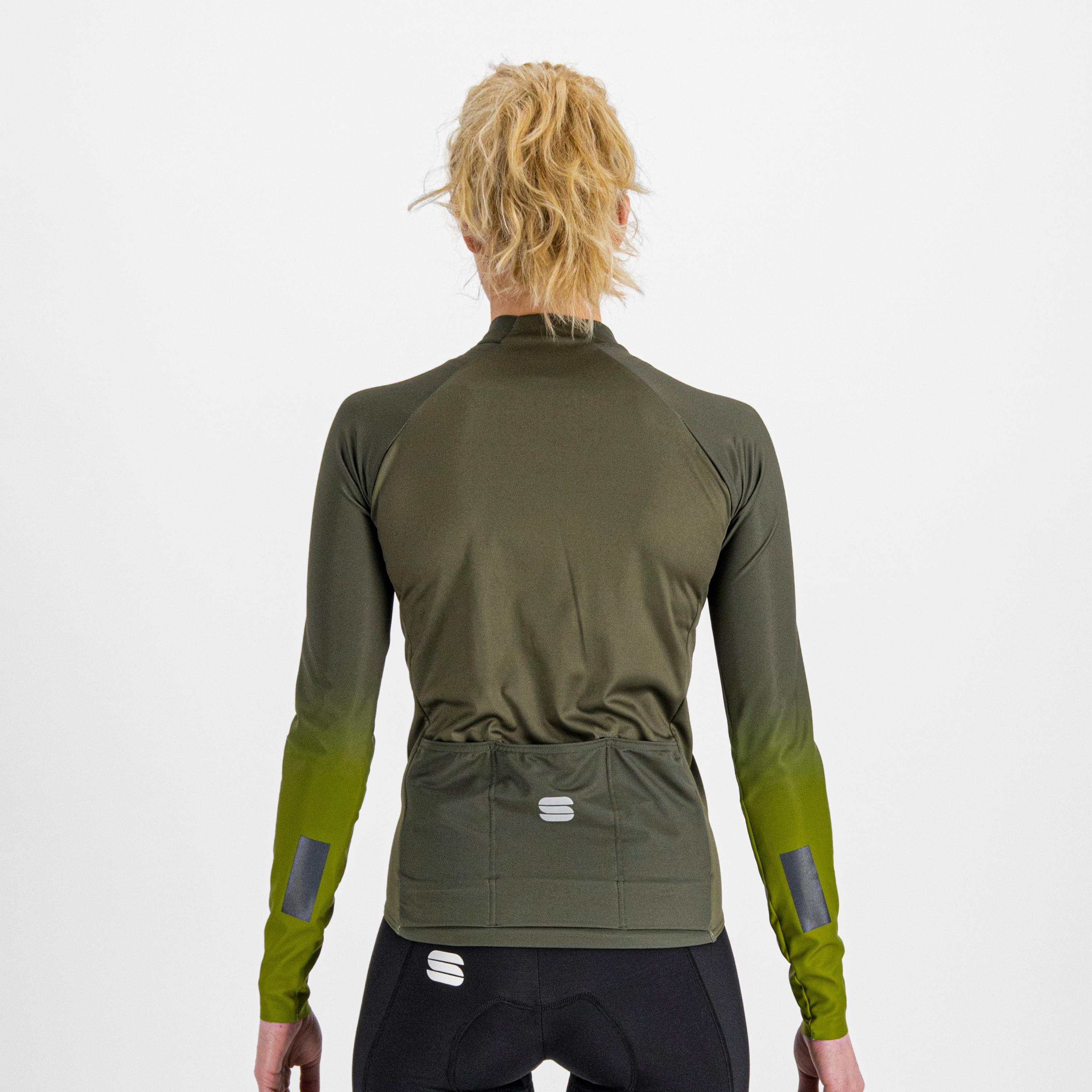 Bodyfit pro w thermal jersey - beetle  guacamole - sportful