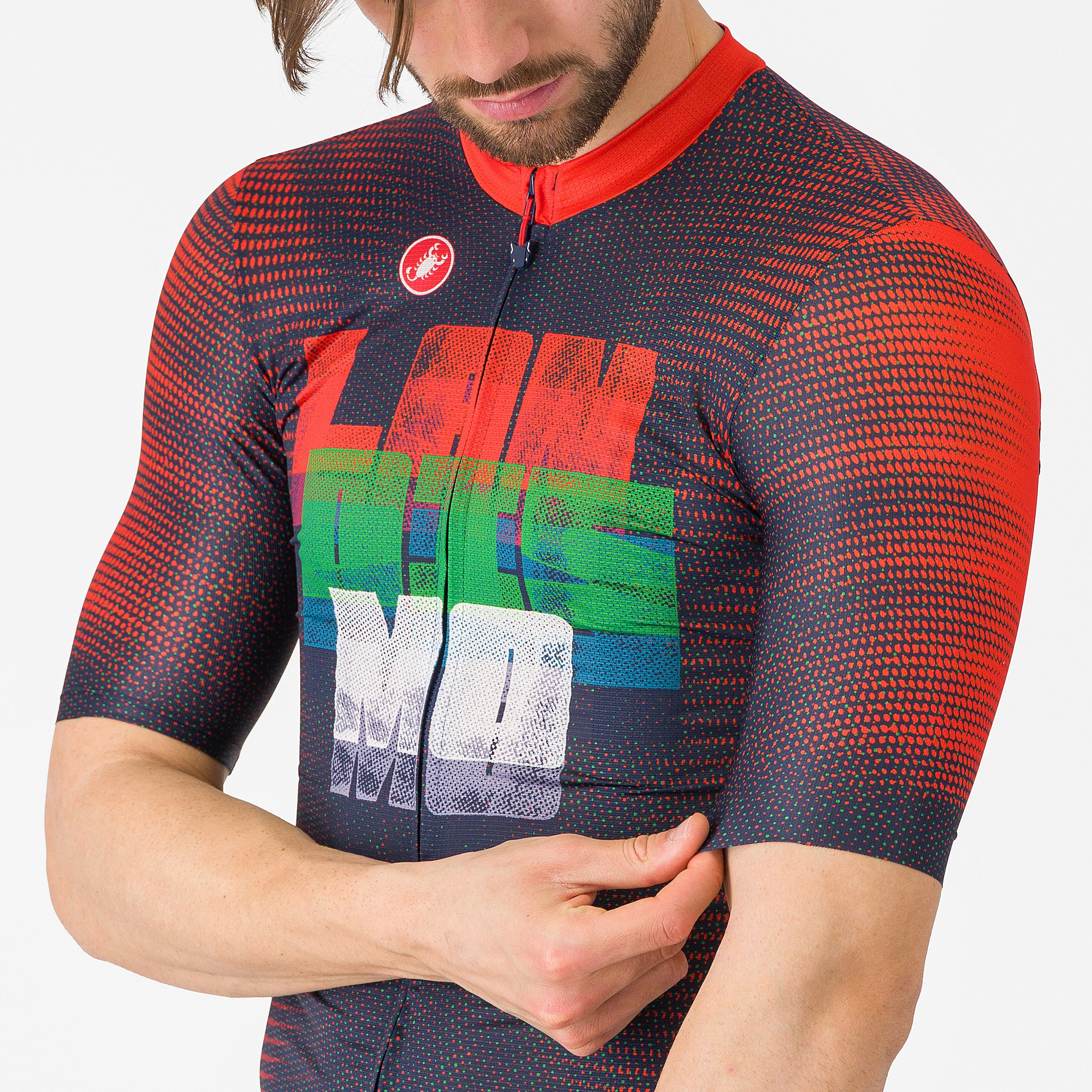 Landismo jersey - belgian blue/red-green - castelli