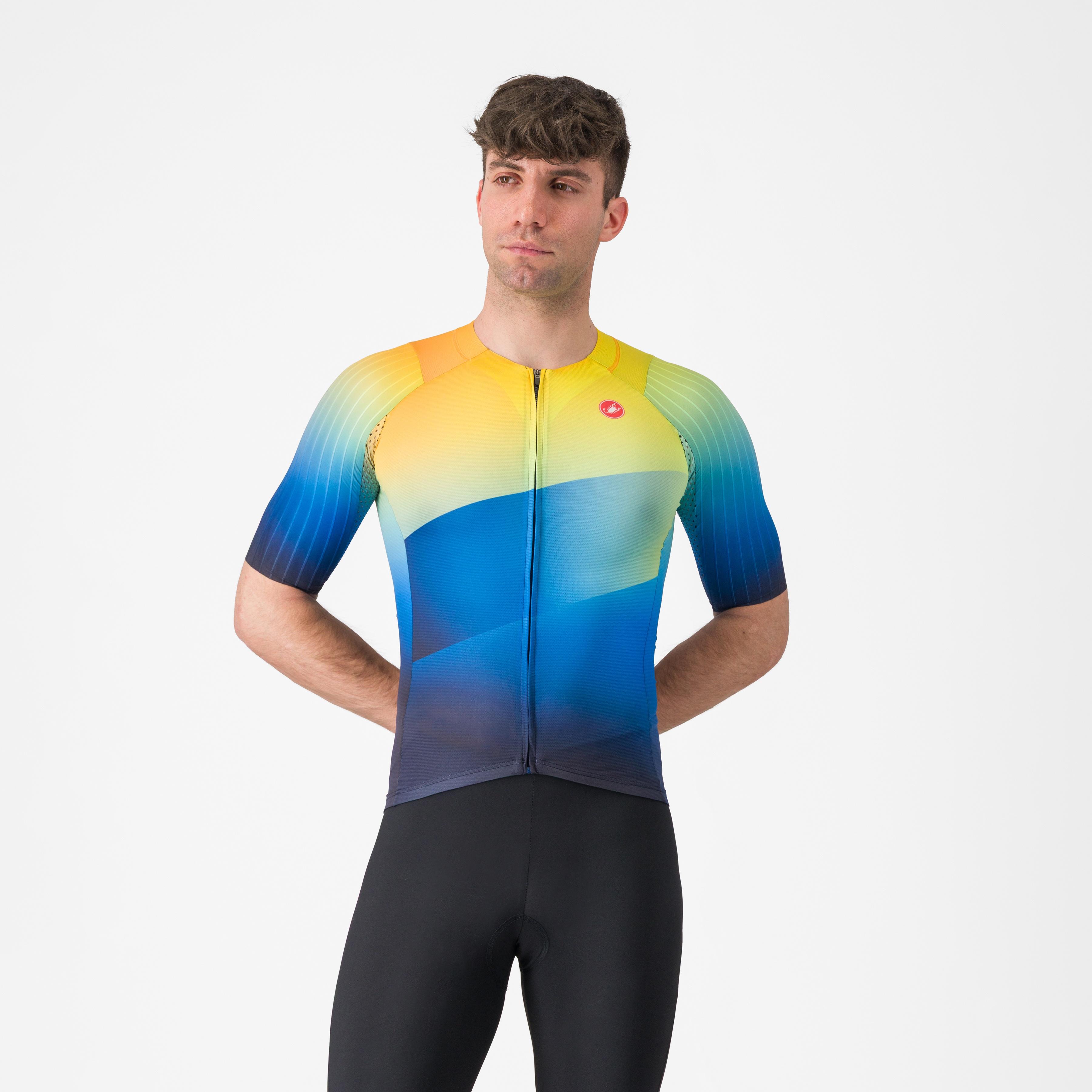 Free speed 3 race top - belgian blue/multicolor vivid - castelli