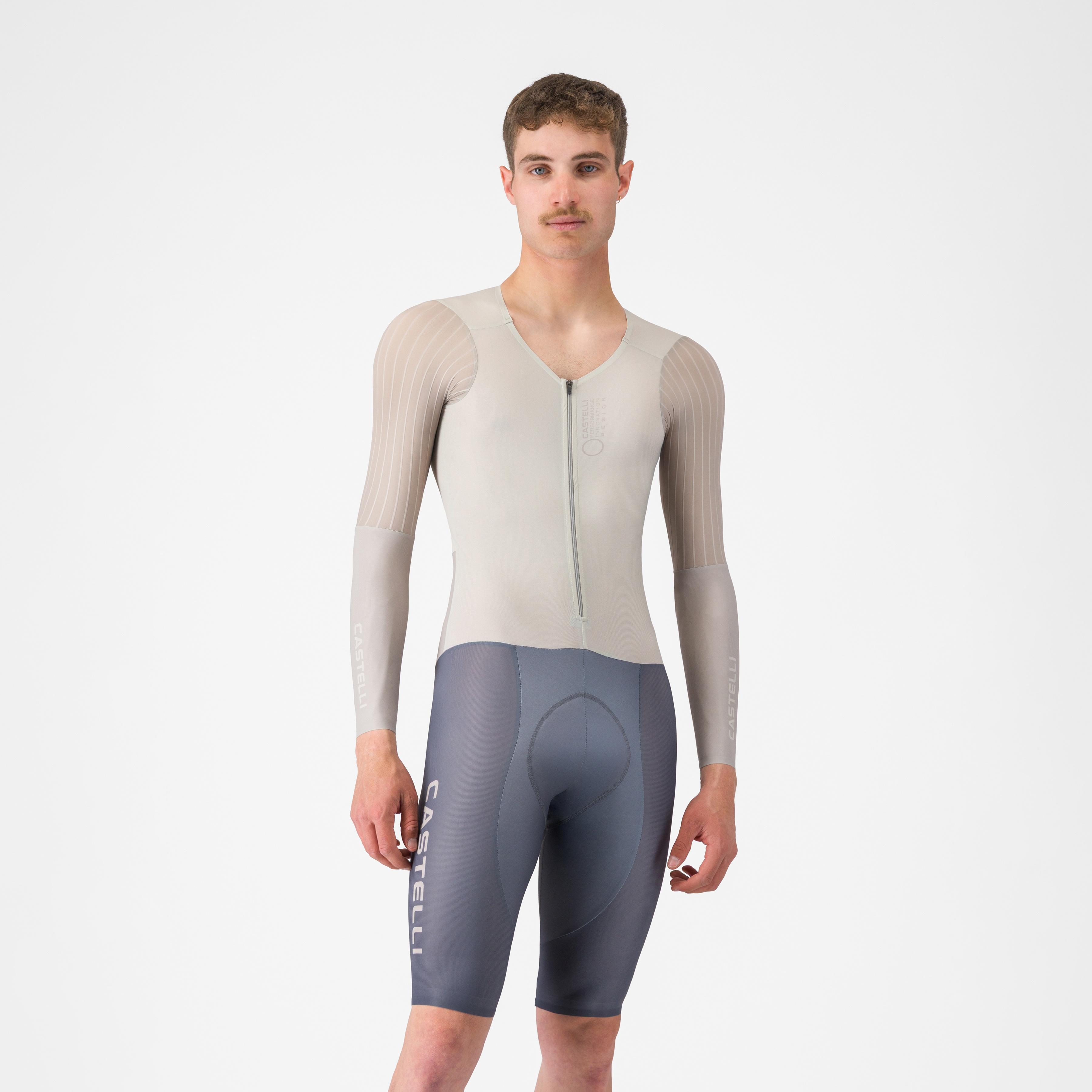 Body paint v tt speedsuit - silver moon/clay/smoky gray - castelli
