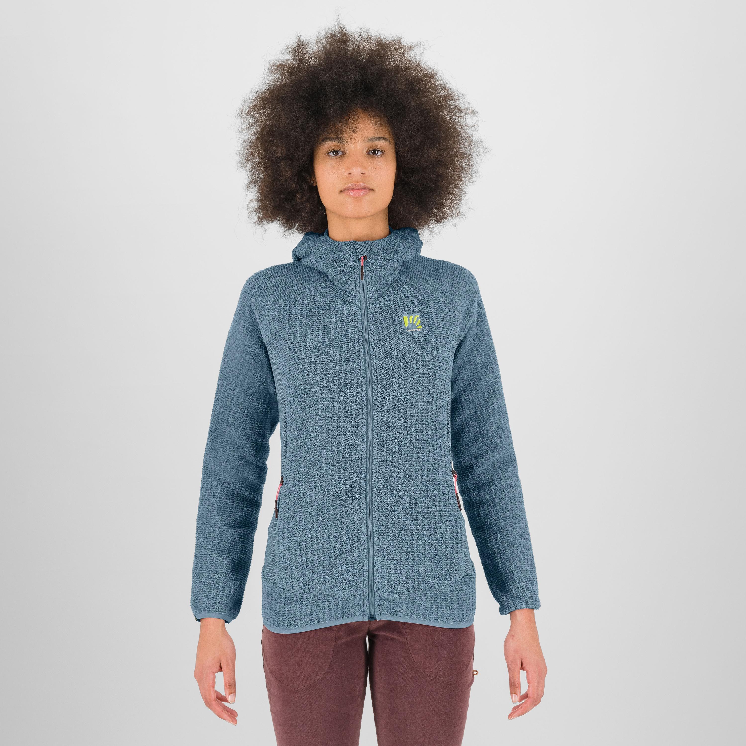 Rocchetta w hoodie fleece - spring lake - karpos