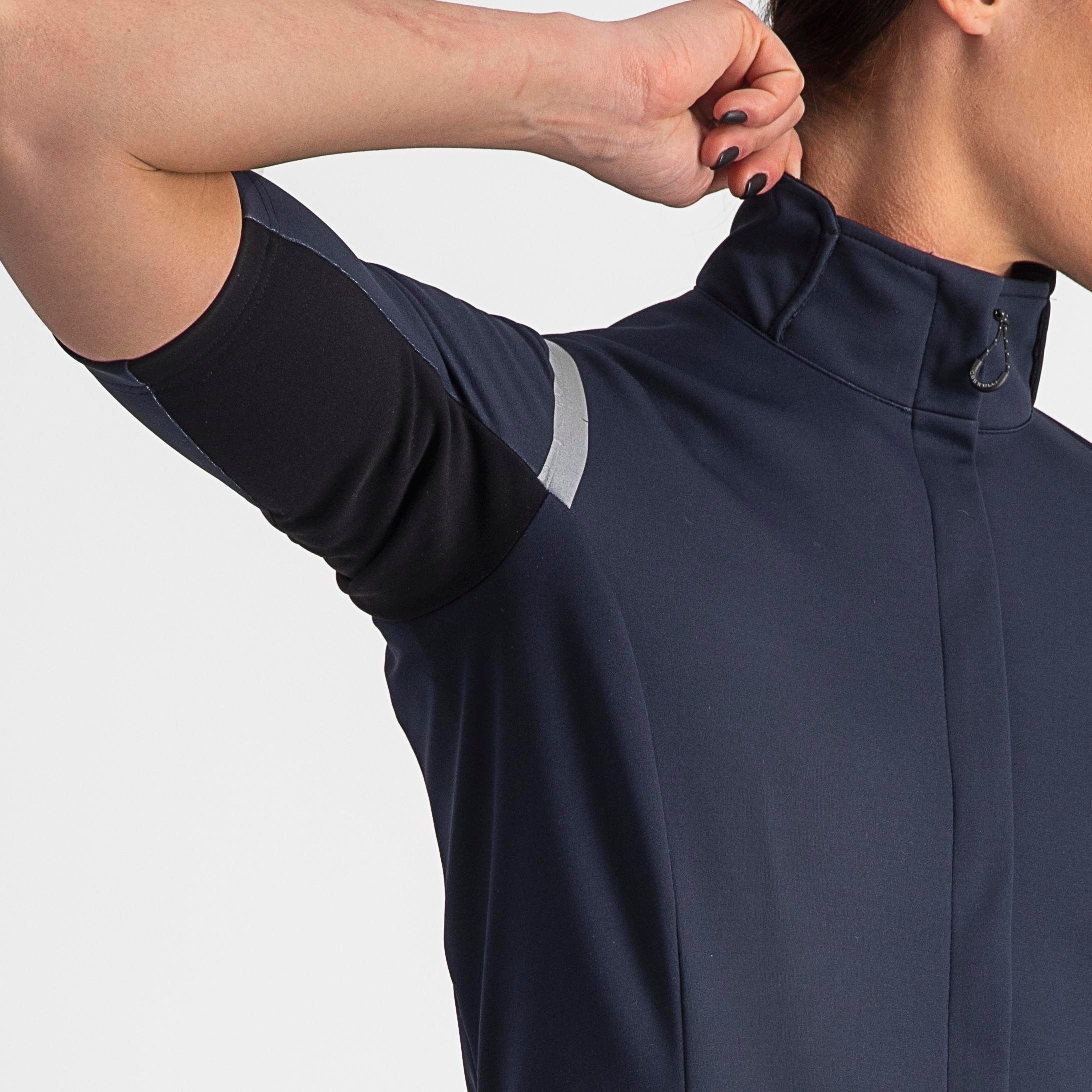 Gabba ros 2 w - savile blue/silver reflex - castelli