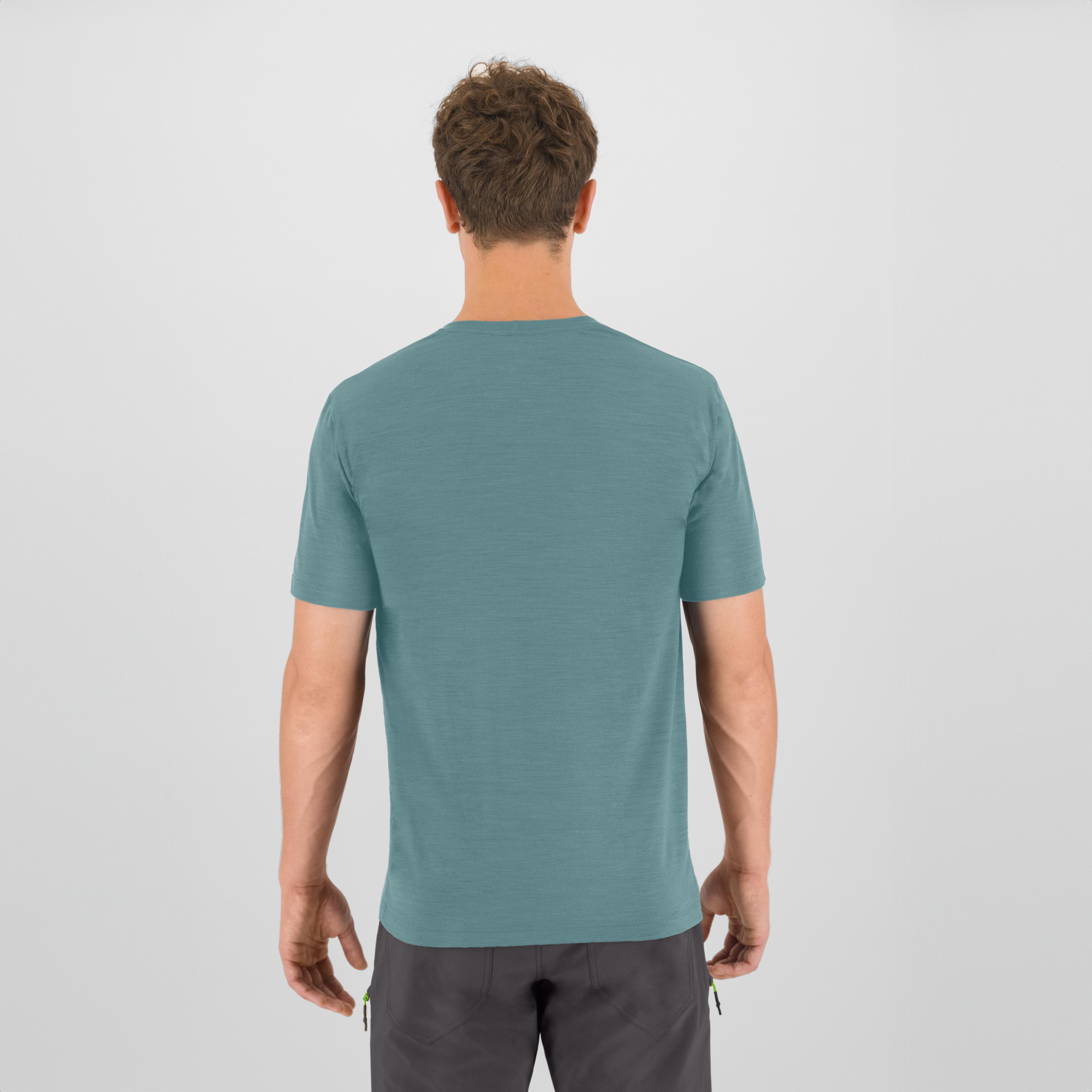 Gusela merino t-shirt - mineral blue - karpos