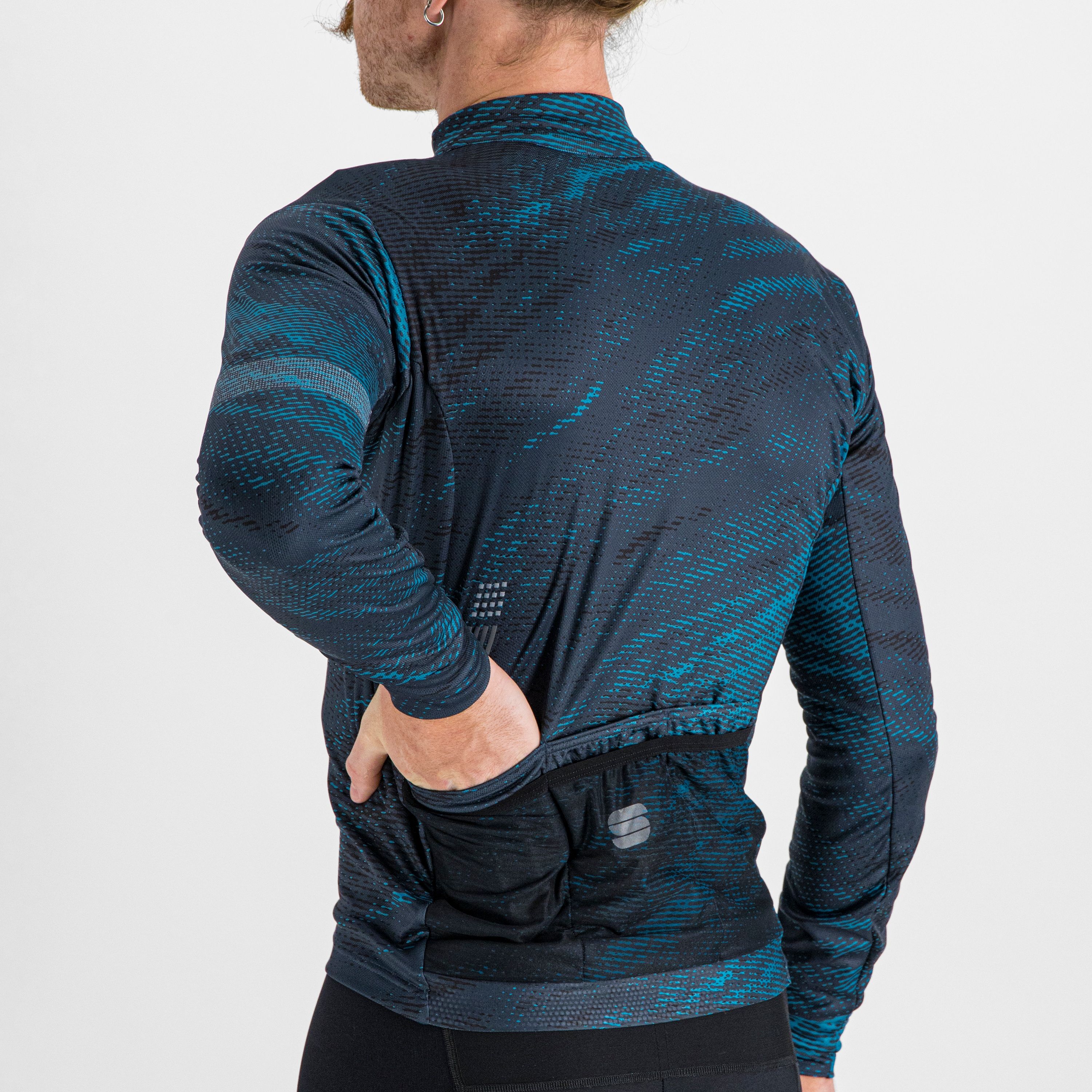 Cliff supergiara thermal jersey - galaxy blue berry blue black - sportful