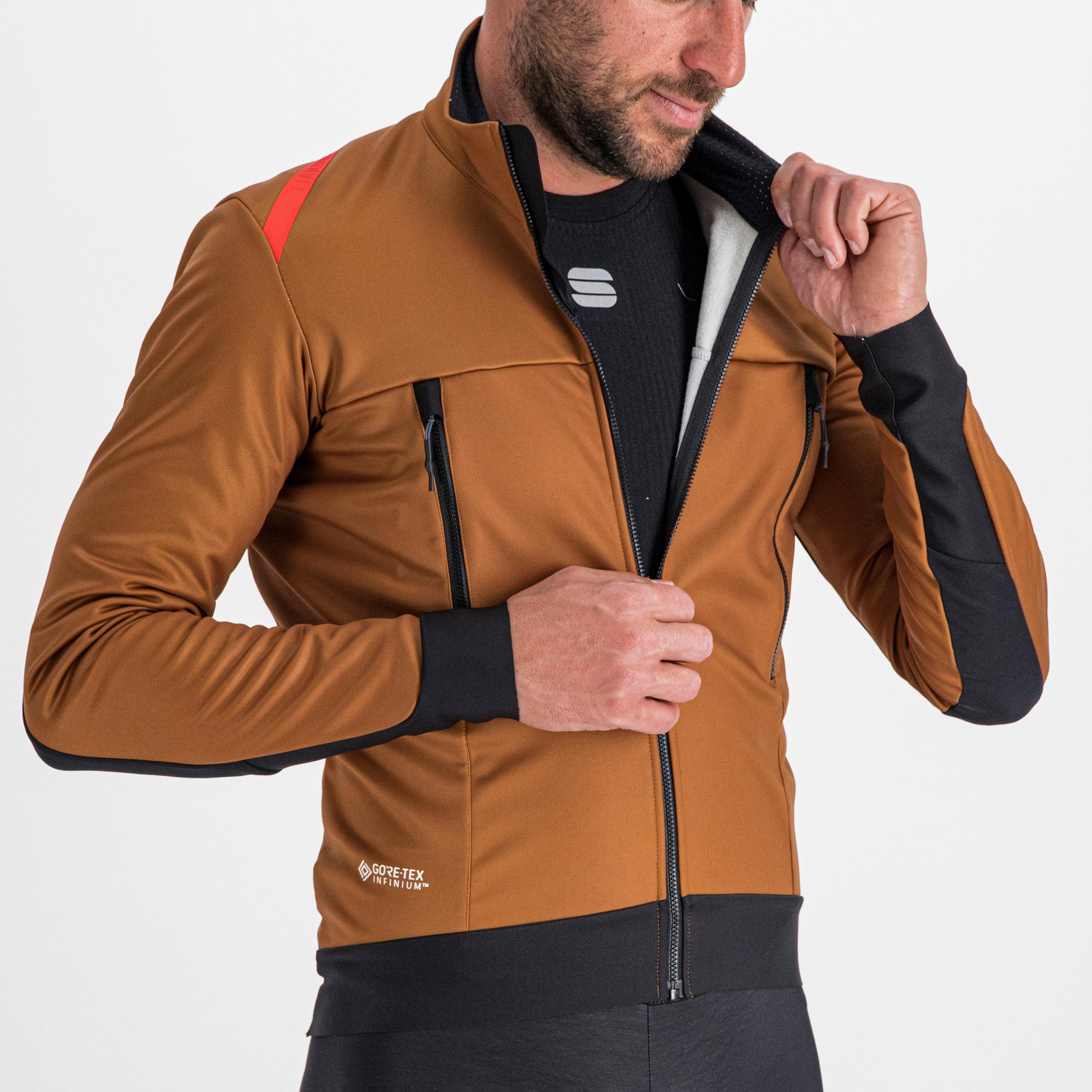 Fiandre warm jacket - leather - sportful