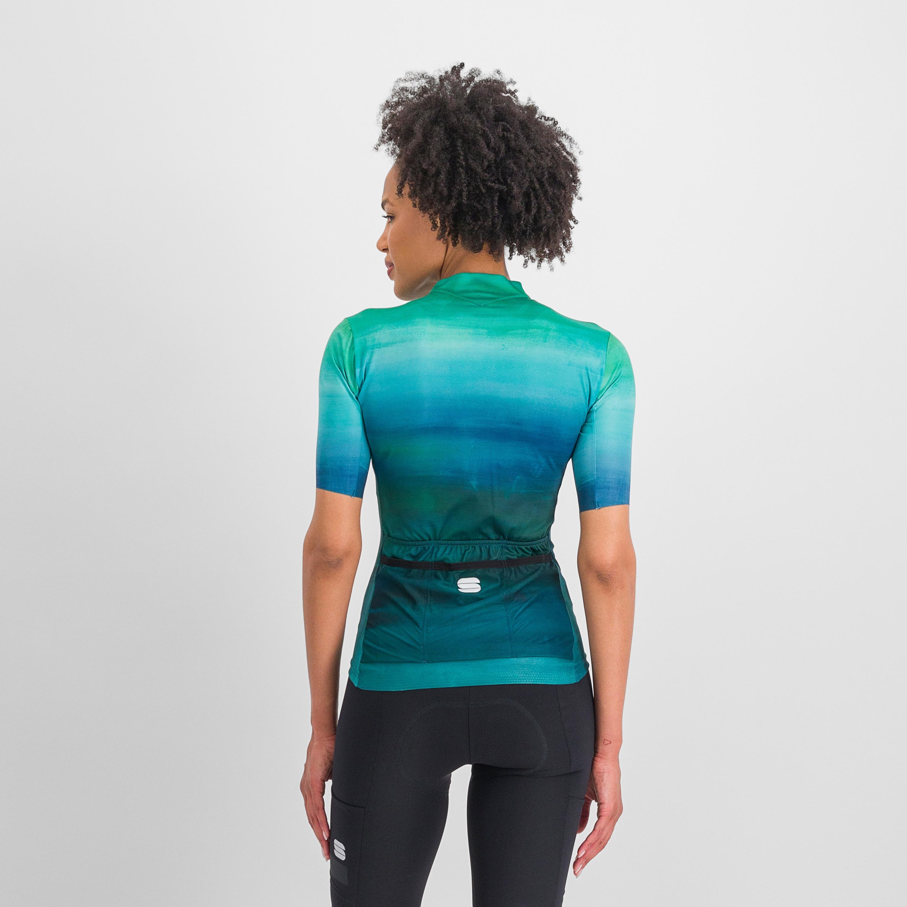 Flow supergiara w jersey - shade spruce juniper blue - sportful