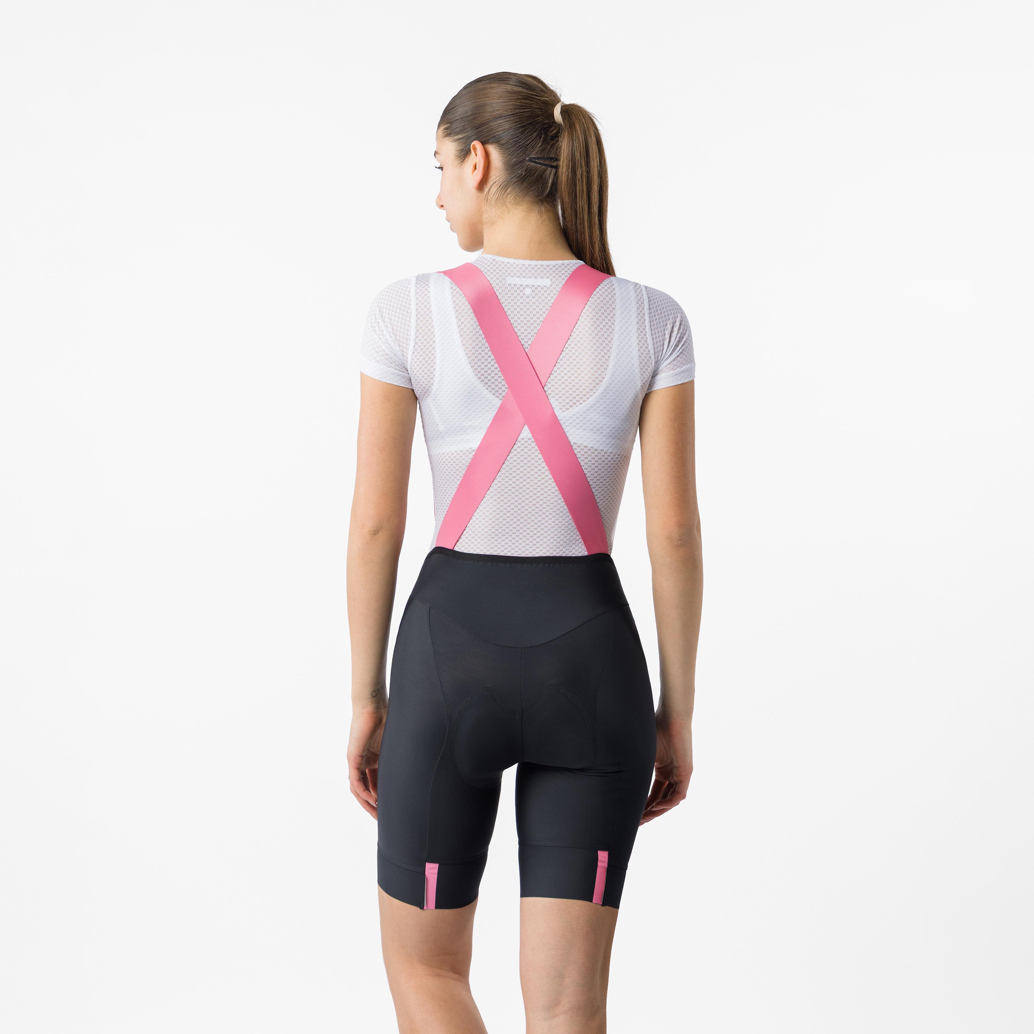# giro prima 2 dt bibshort - nero/rosa giro - castelli