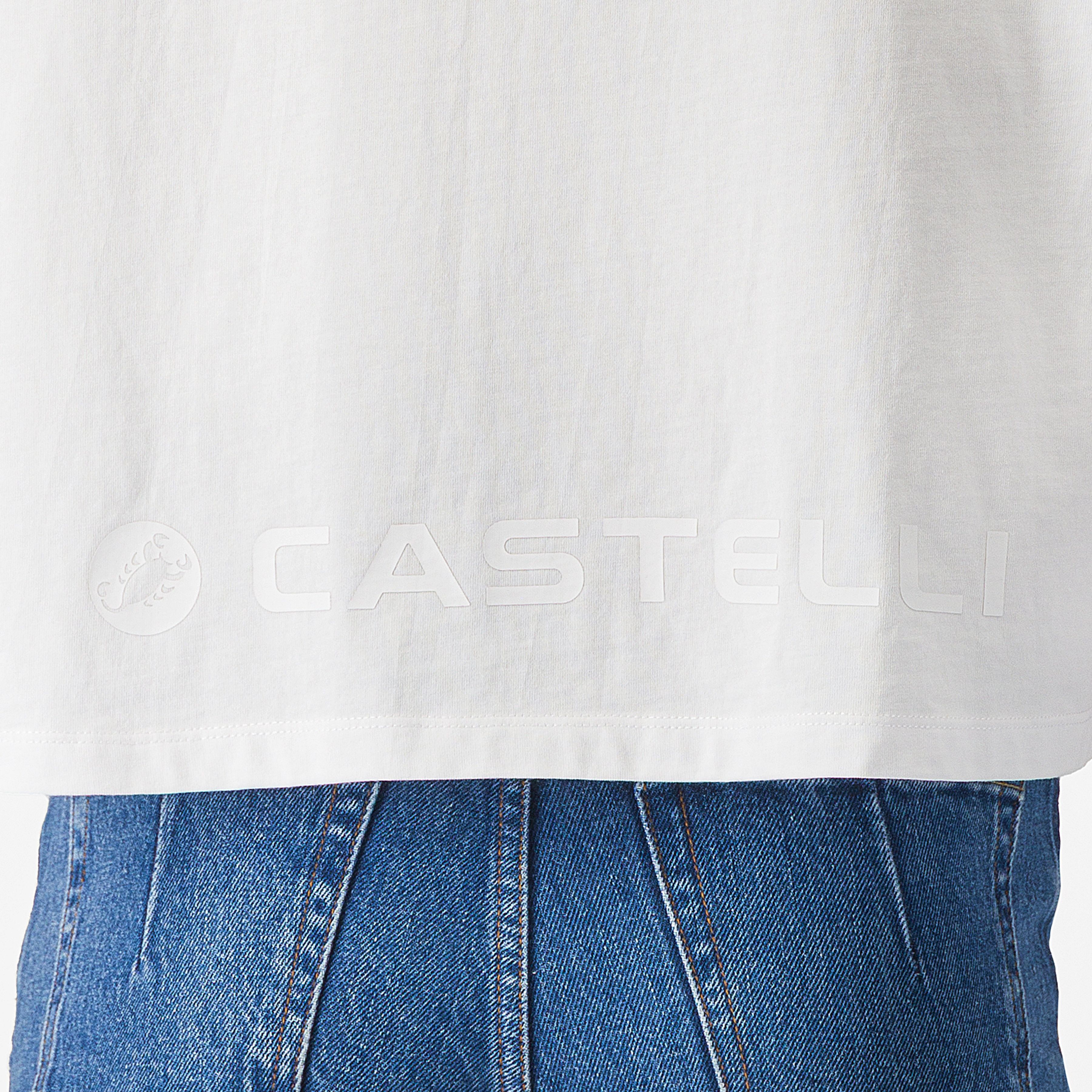 Logo w tee - white - castelli