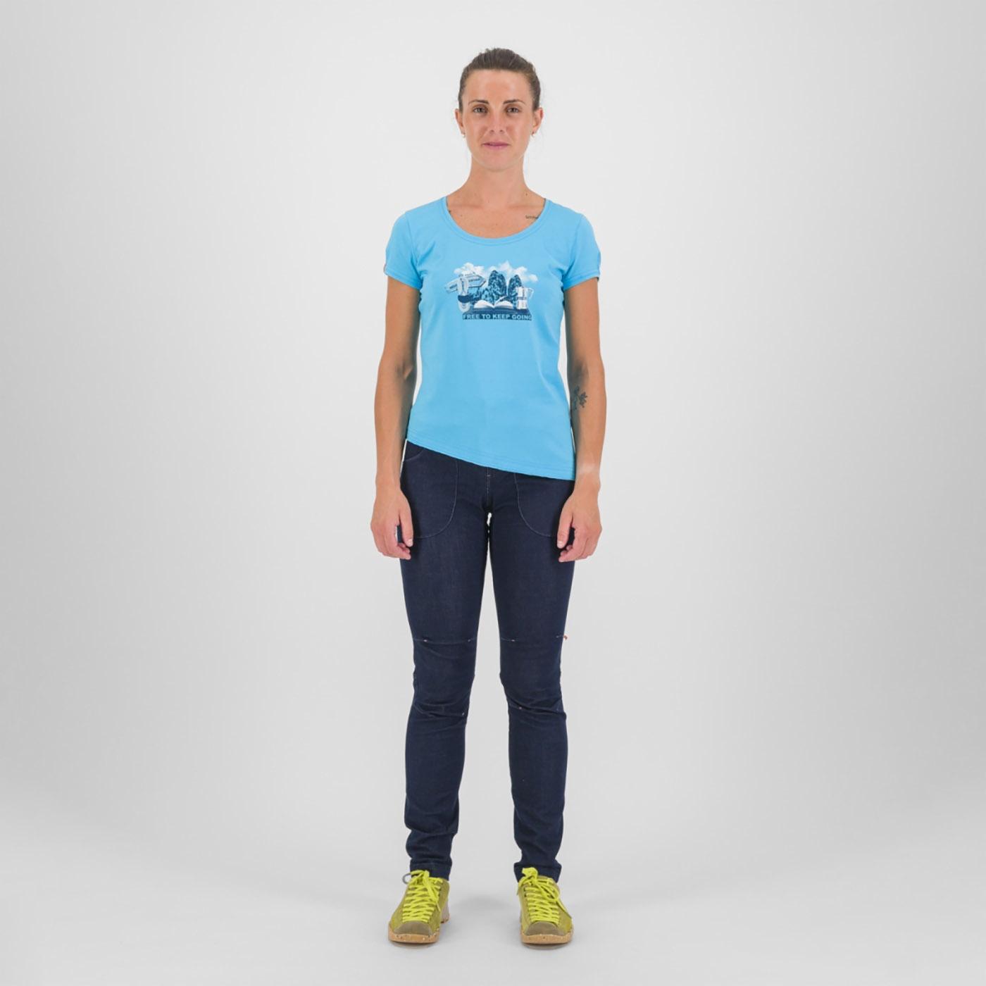 Anemone evo w t-shirt - blue atoll - karpos