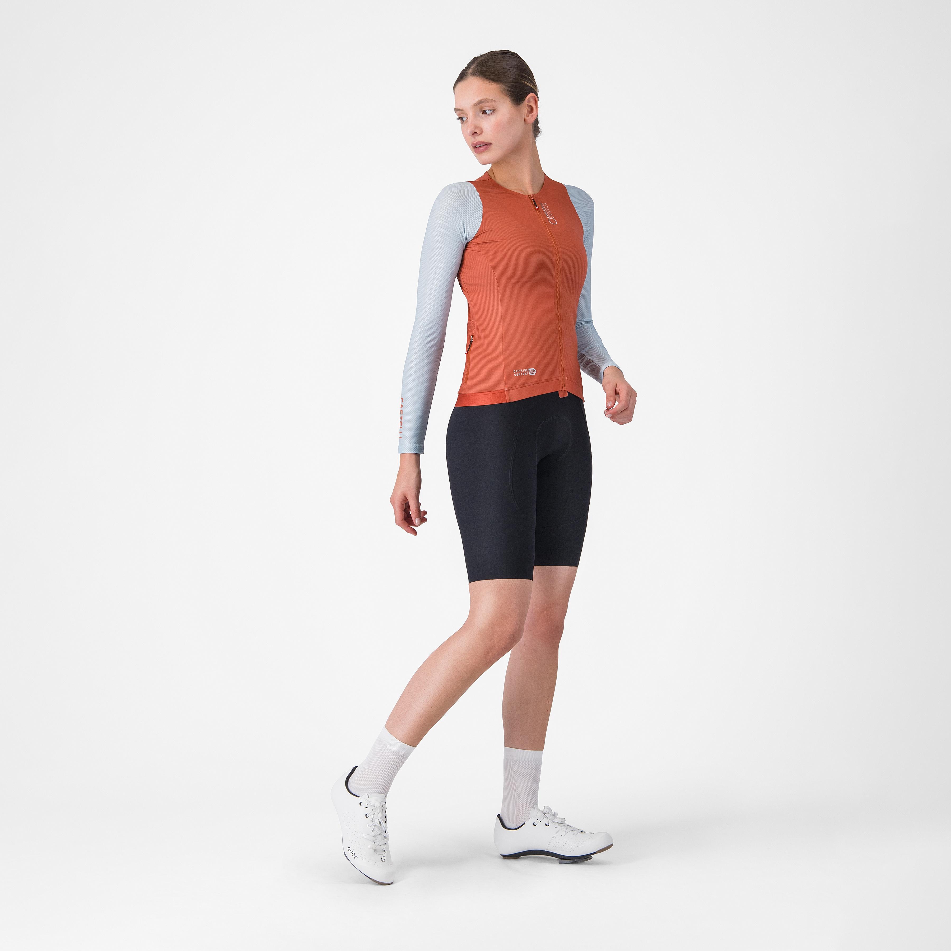 Corretto w long sleeve jersey - paprika/winter sky - castelli