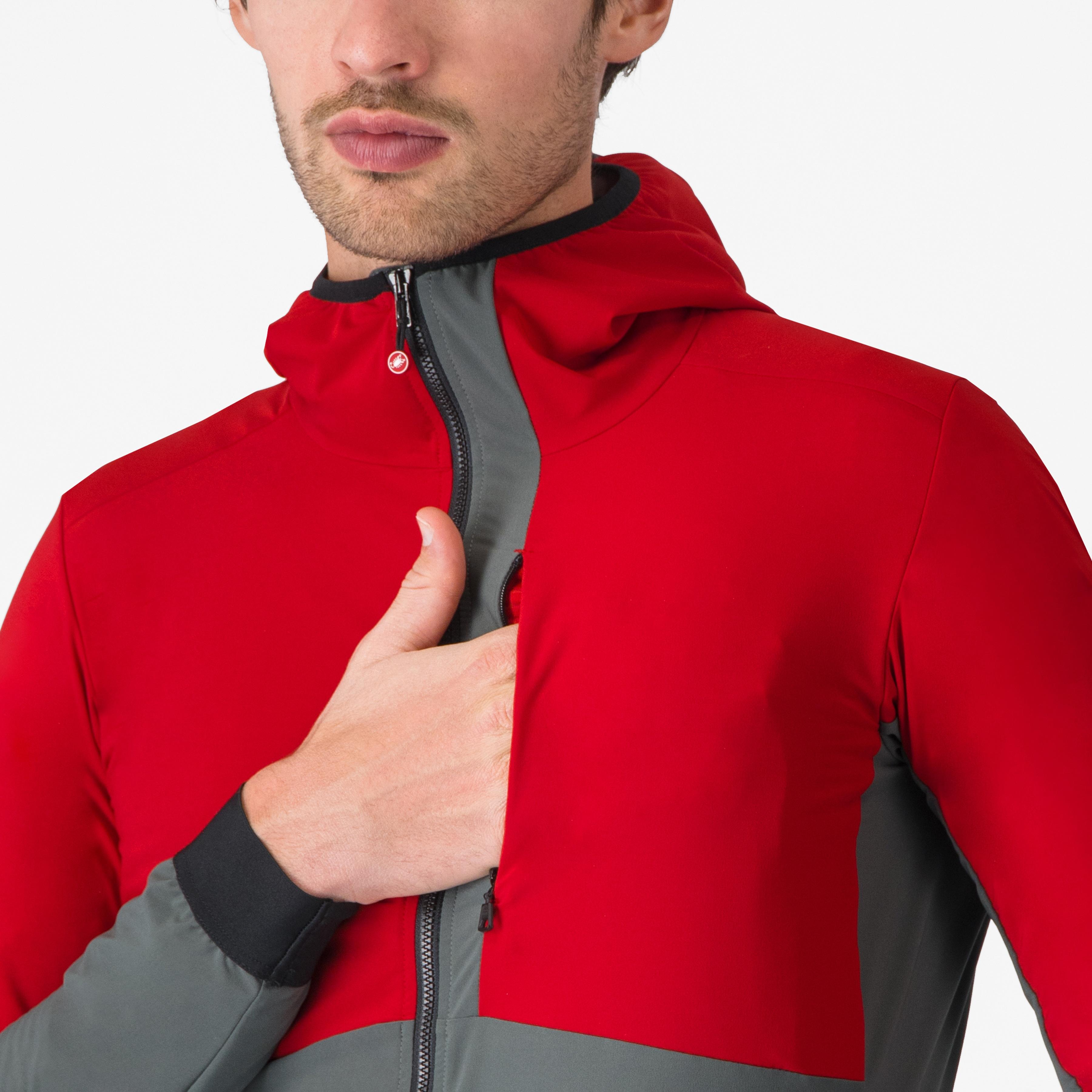Fly unltd jacket - rich red/urban gray - castelli