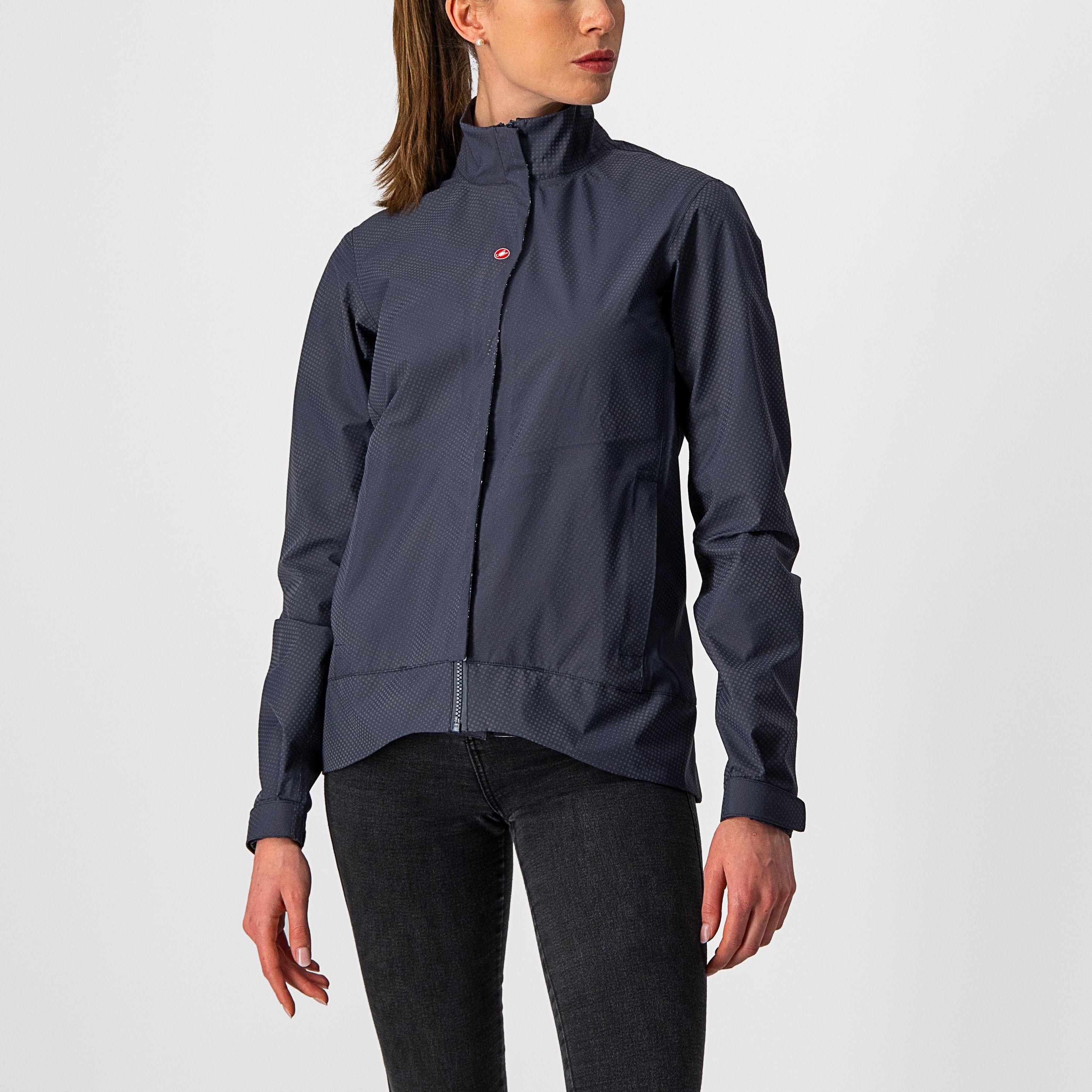 Commuter w reflex jacket - dark steel blue - castelli
