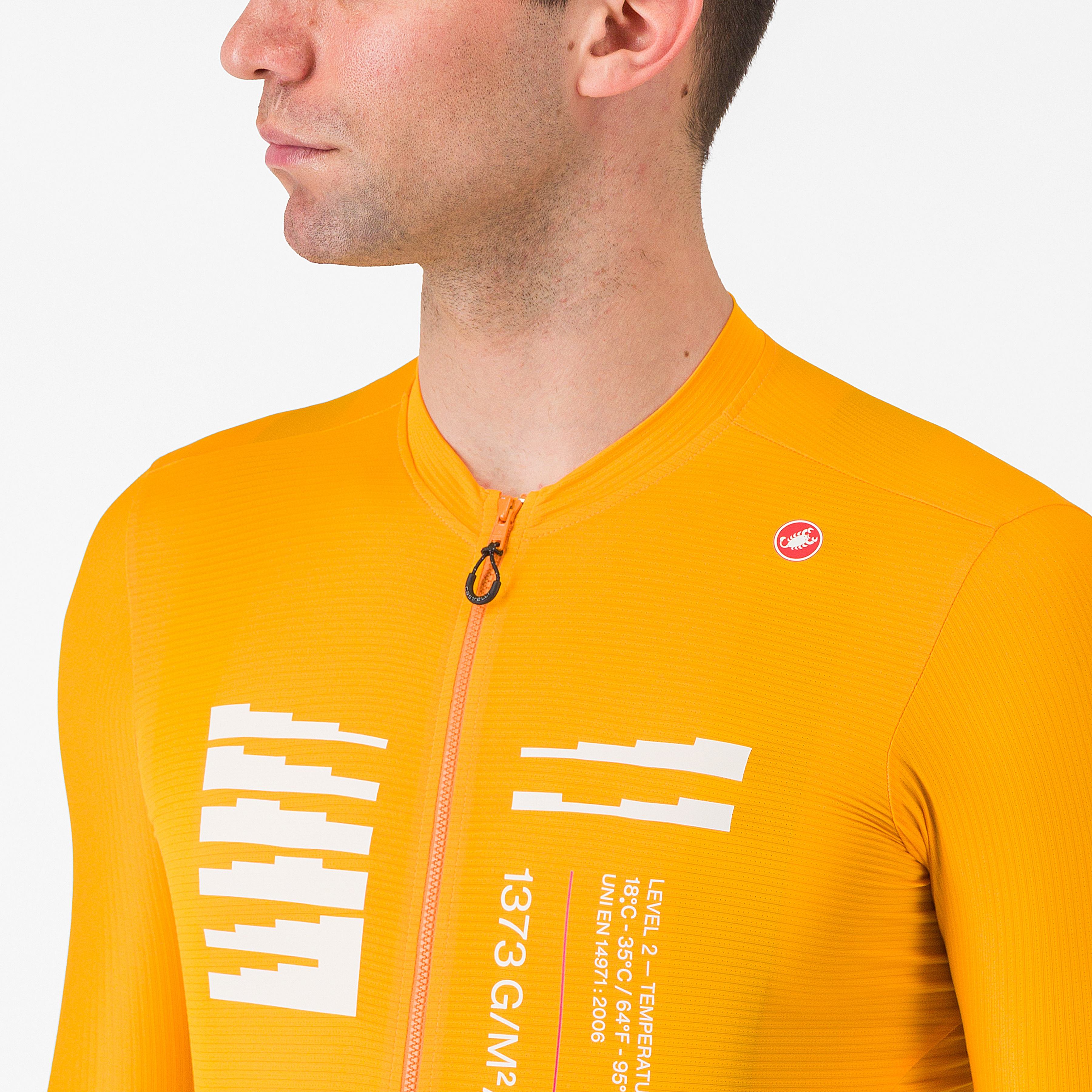 Espresso r-a/d jersey - vivid orange - castelli