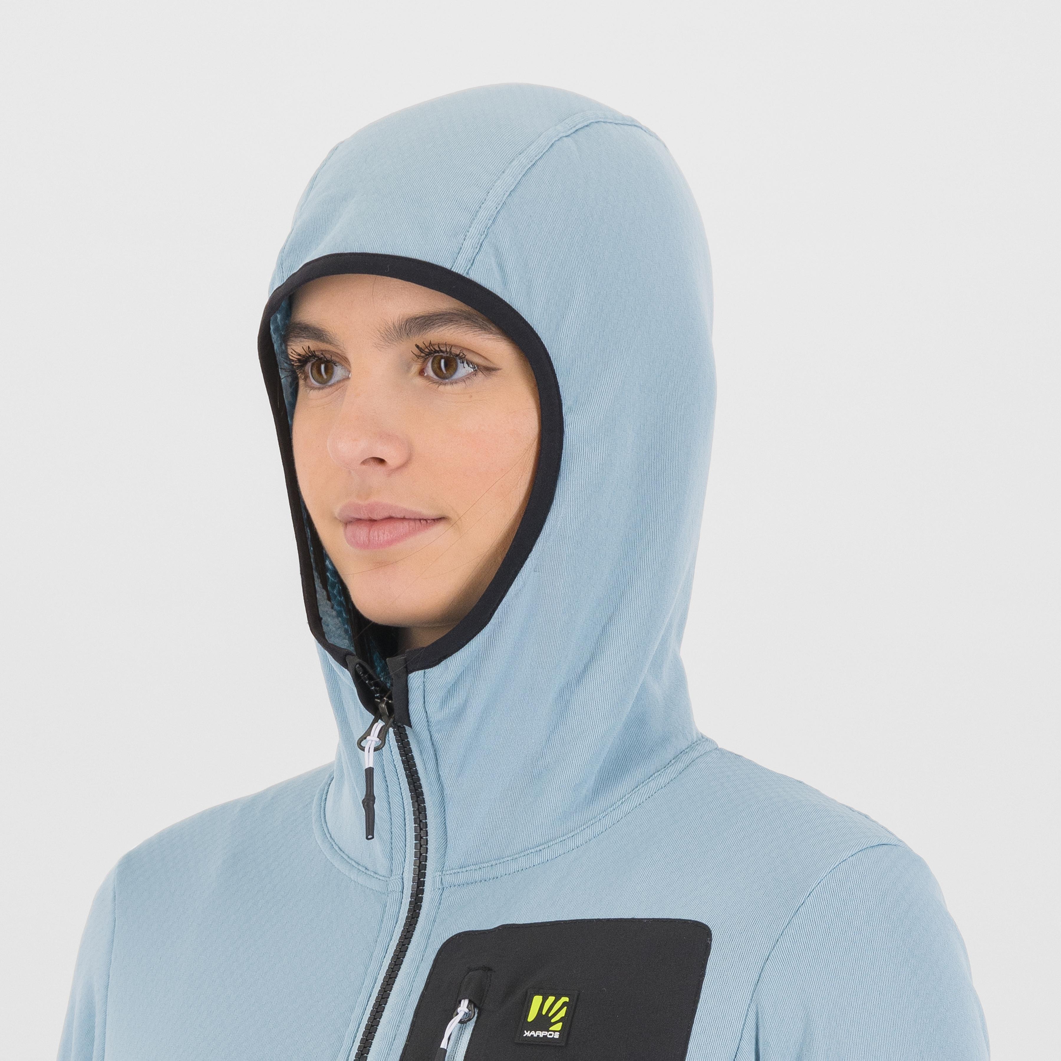Antermoia hoodie w fleece - forget/black - karpos