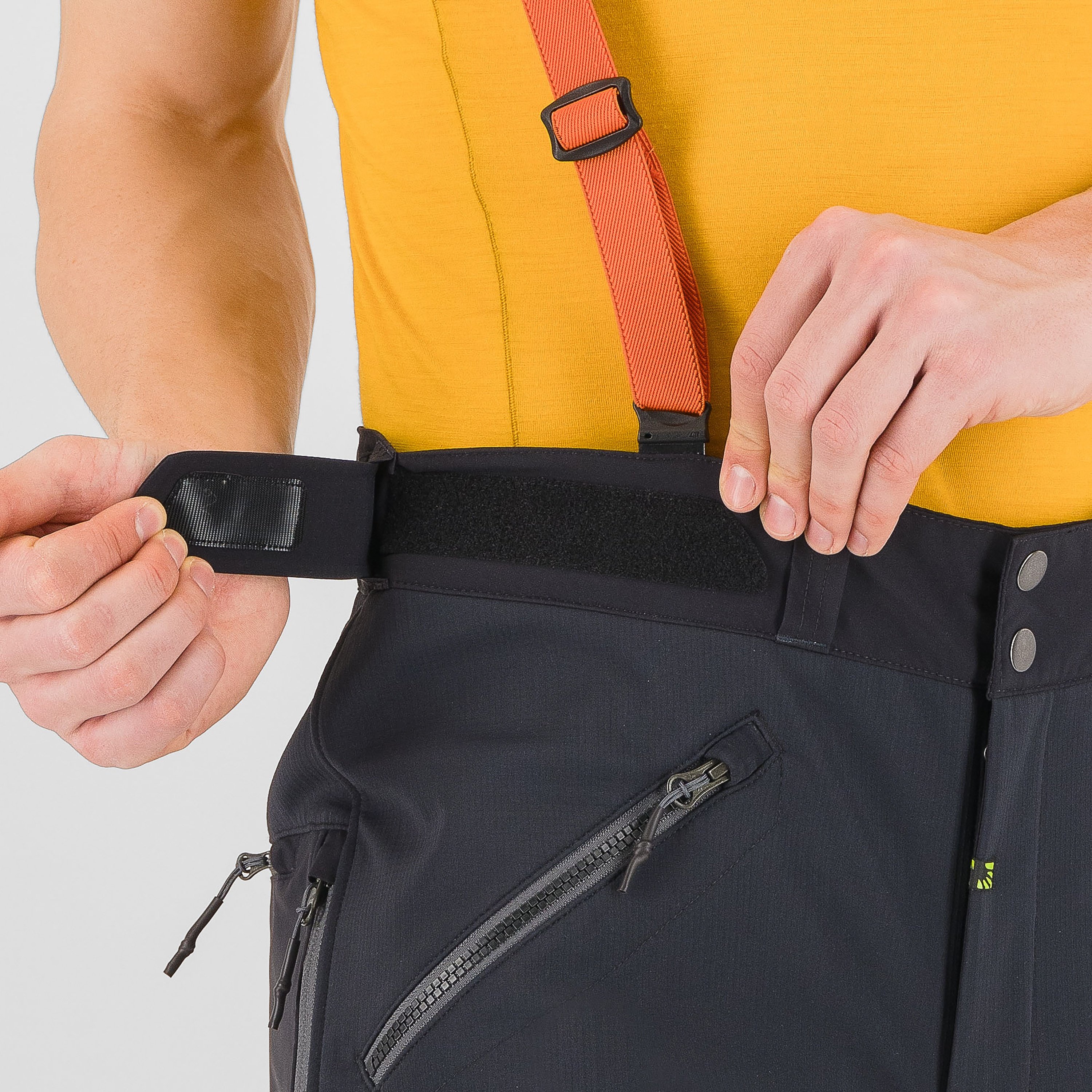 Schiara evo pant - black dark grey - karpos