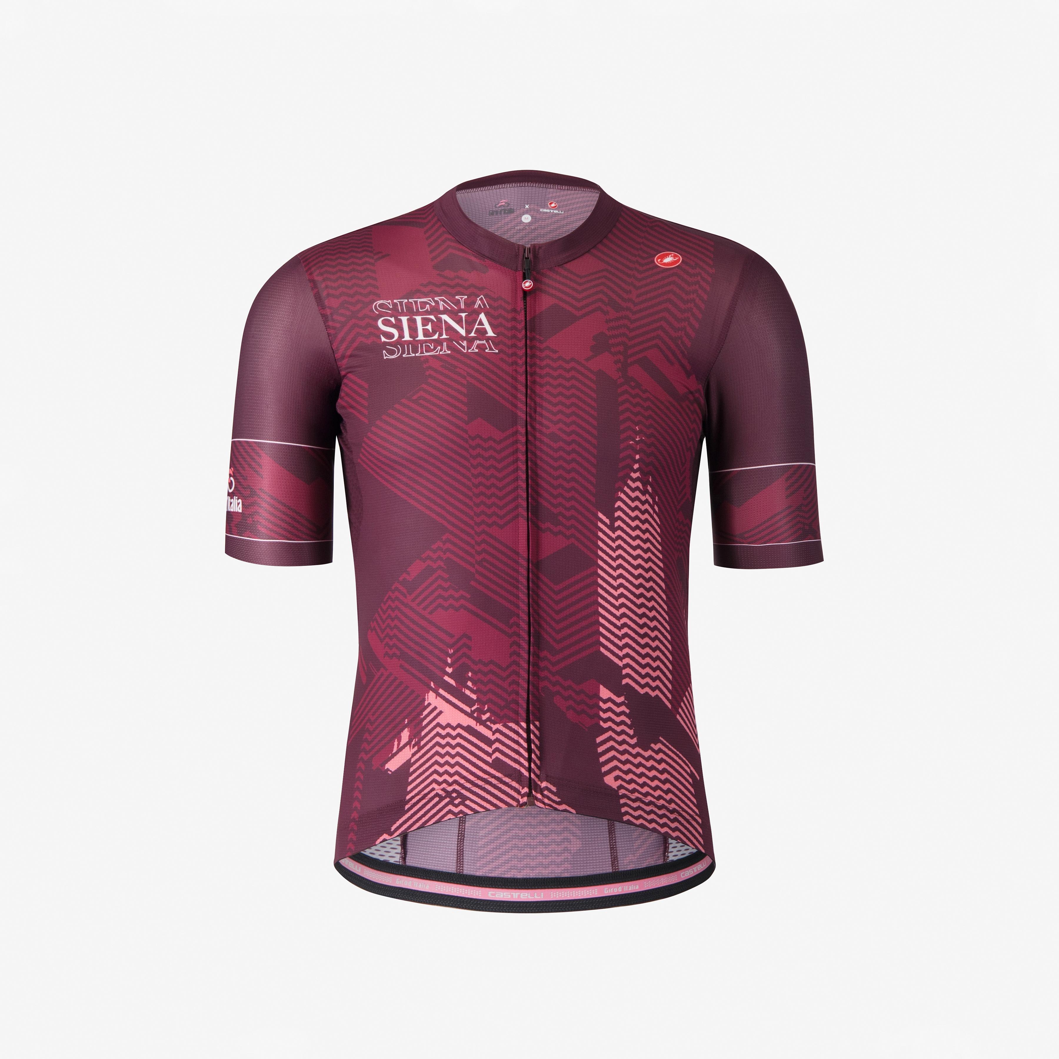 #giro siena jersey - bordo' scuro/rosa giro - castelli