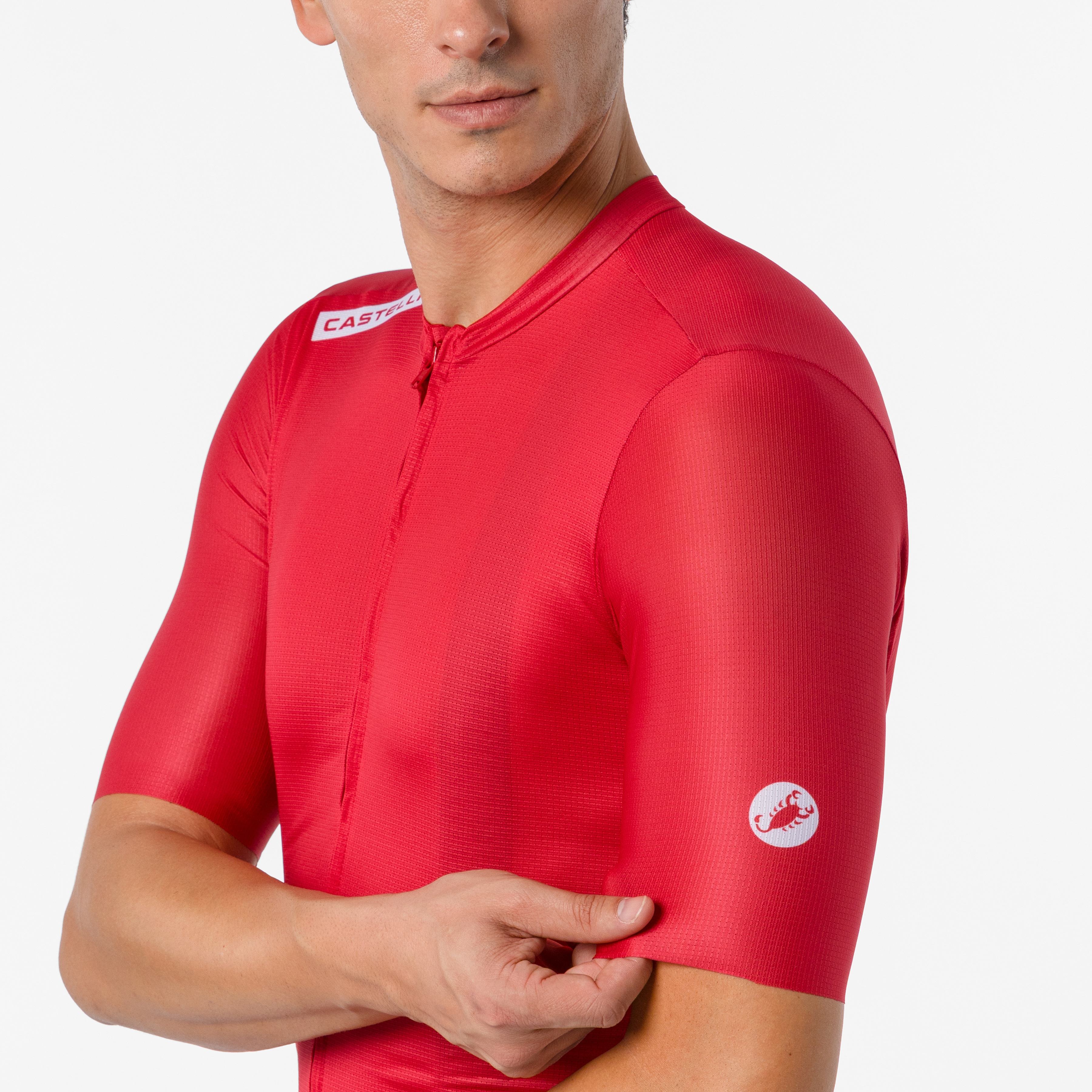 Quadro jersey - rich red/white - castelli