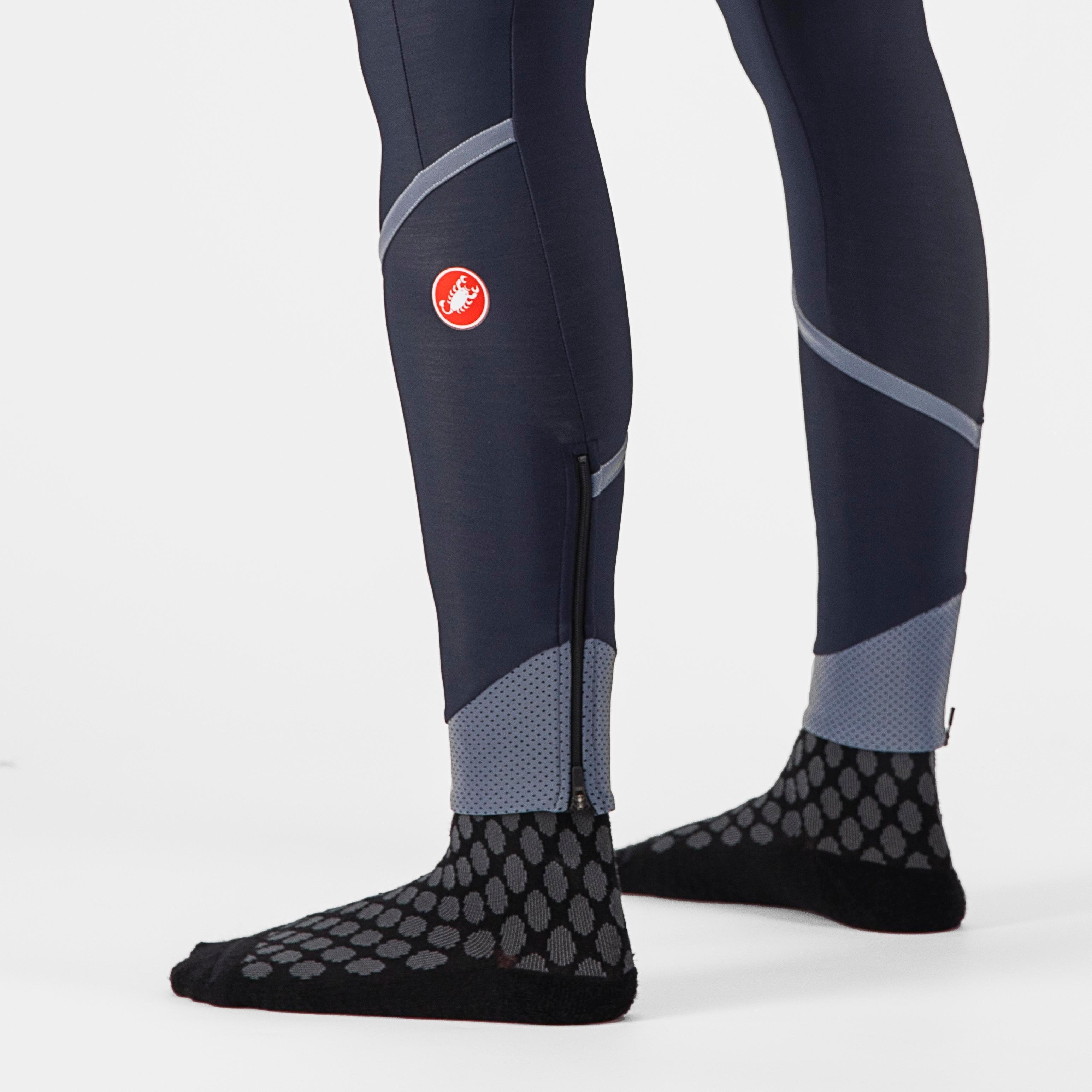 Velocissima dt bibtight - savile blue/silver-silver refl - castelli