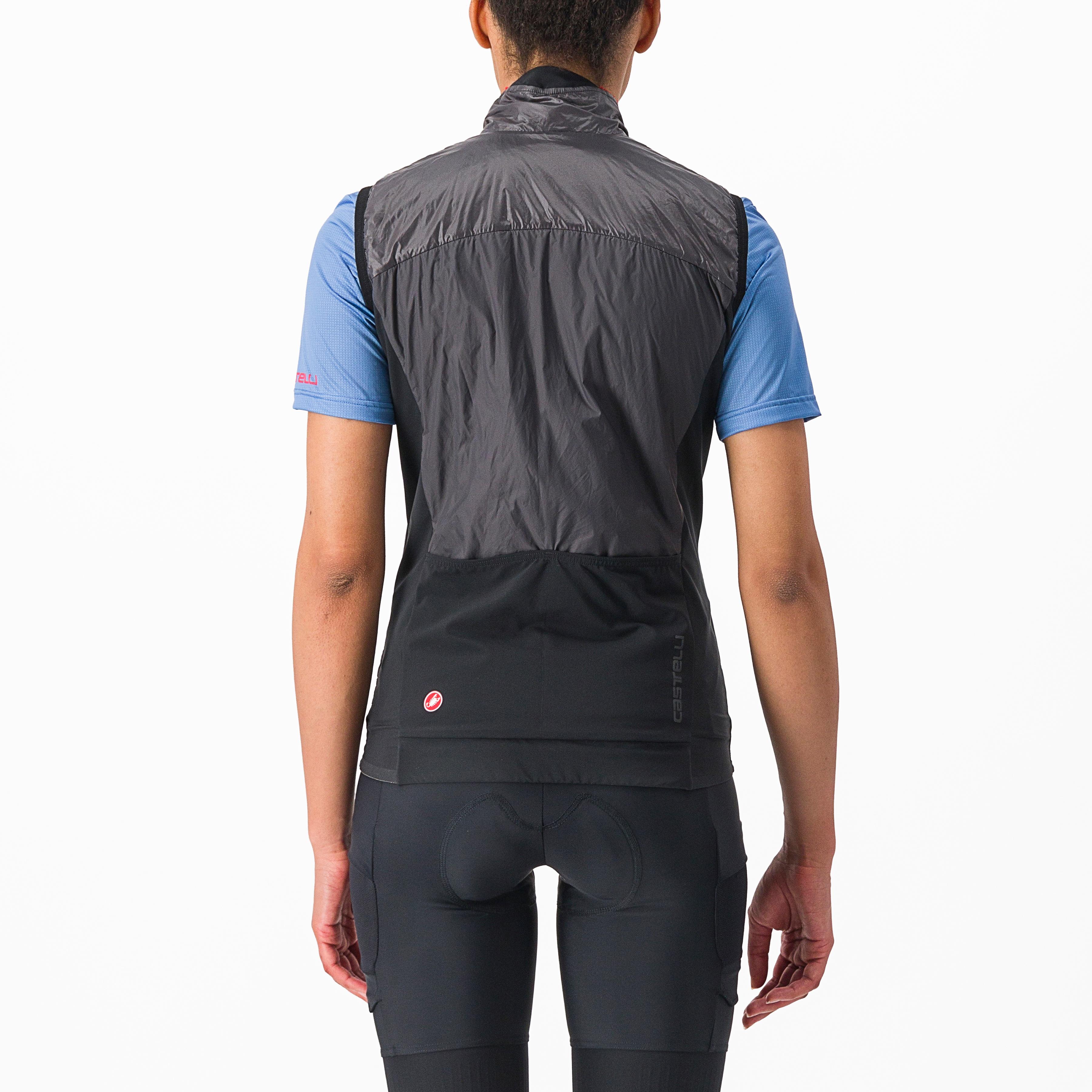 Unlimited w puffy vest - dark gray/red - castelli