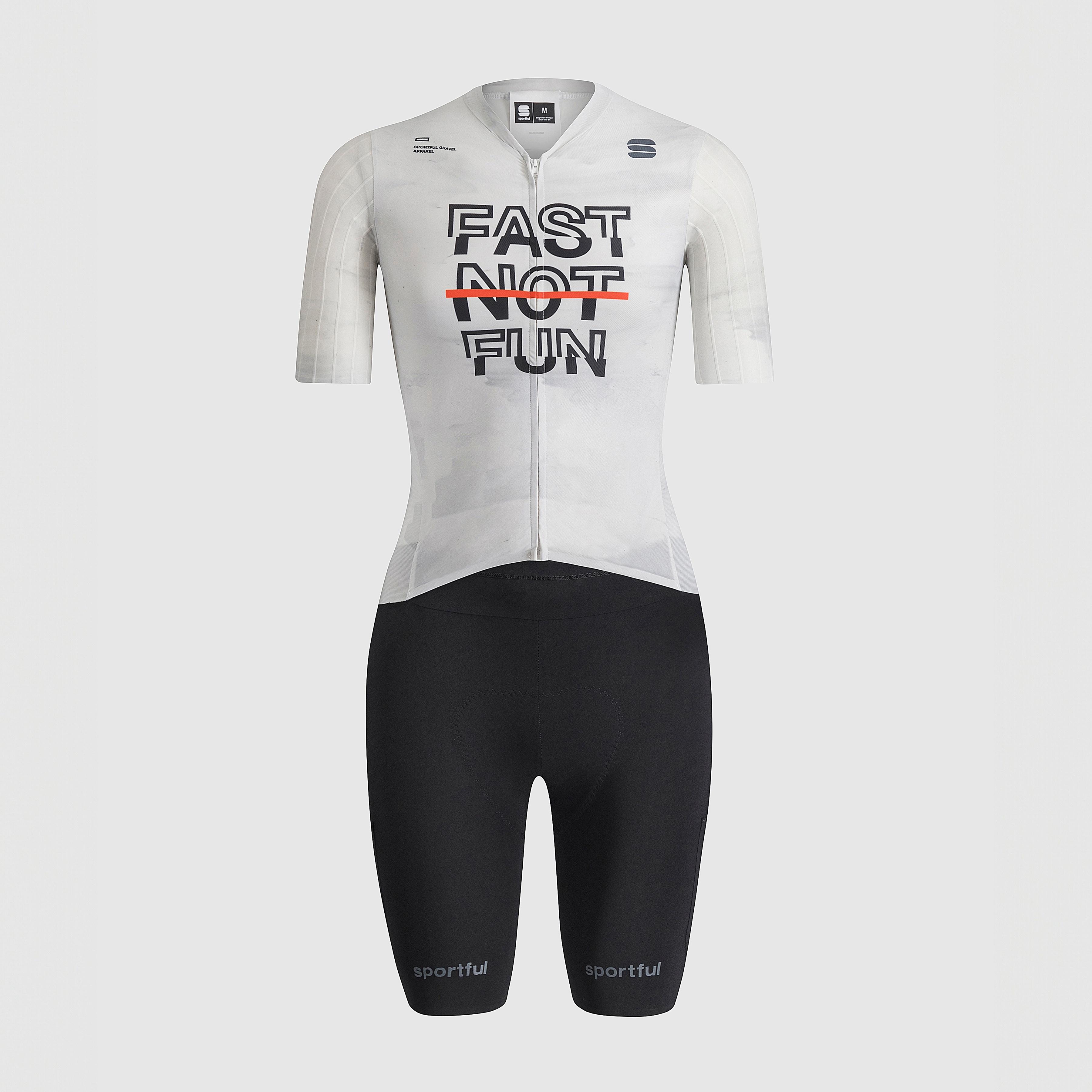 Fast not fun w g-suit - white black - sportful