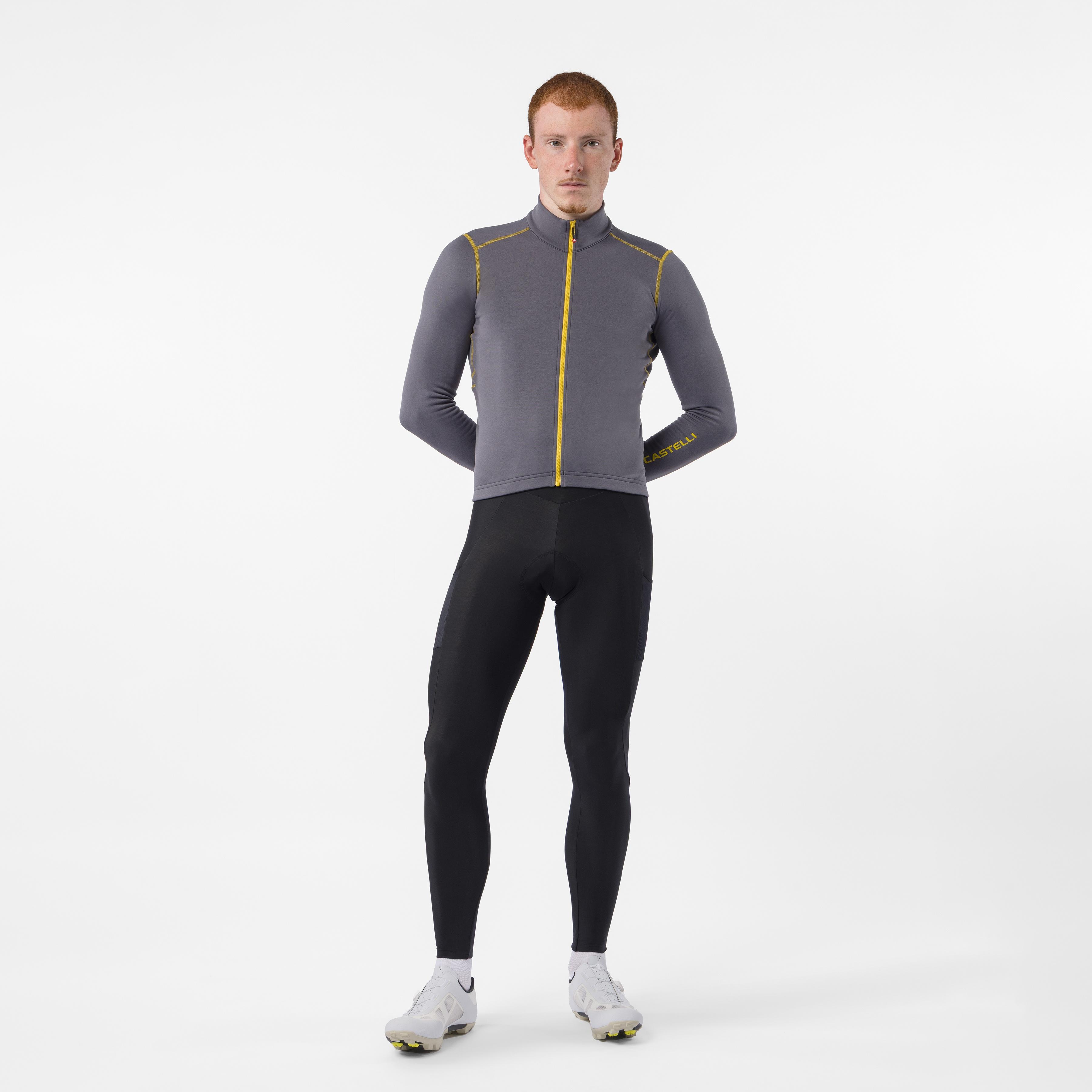 Unlimited trail 2 jersey - smoky gray/mango mojito - castelli