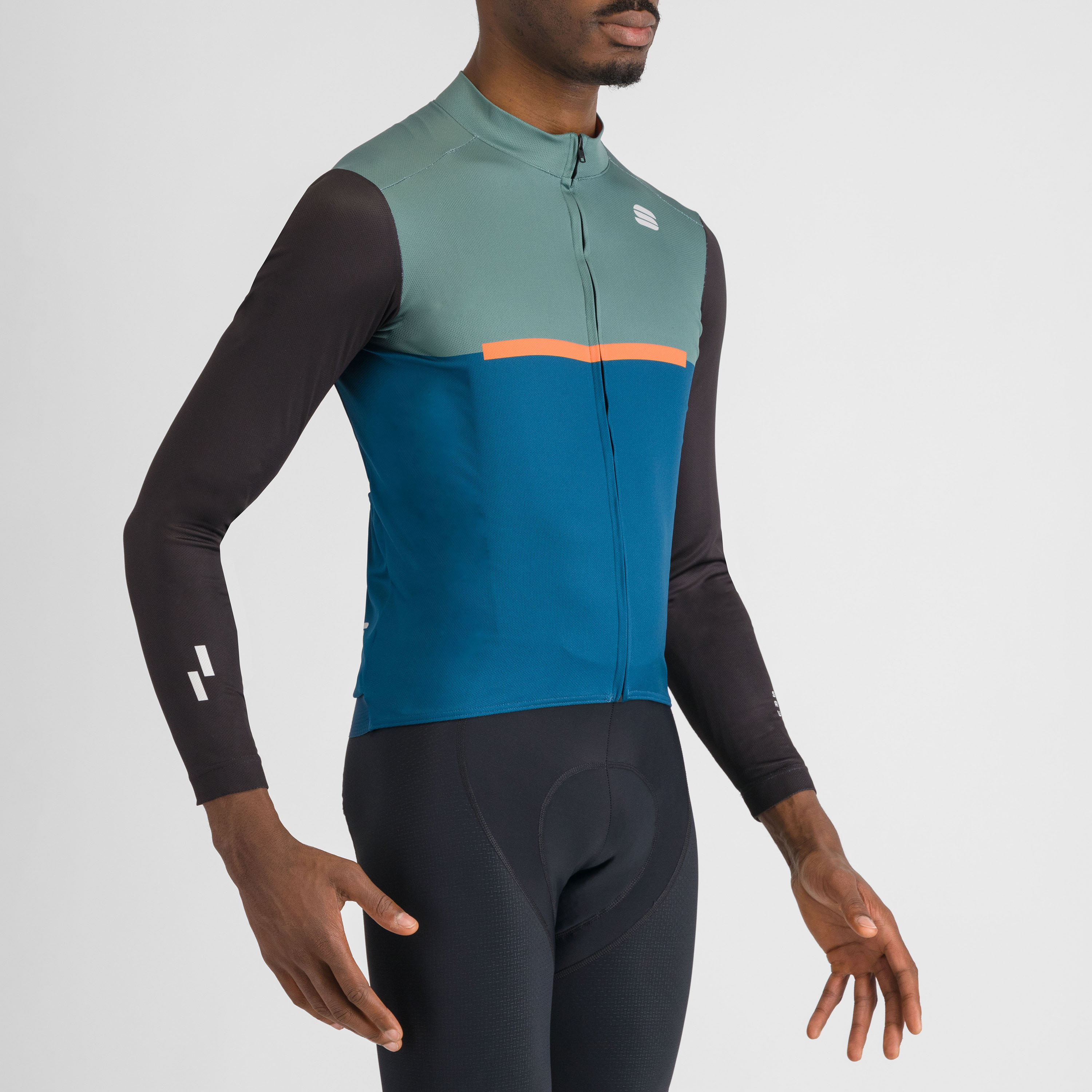 Pista thermal jersey - blue green black orange - sportful