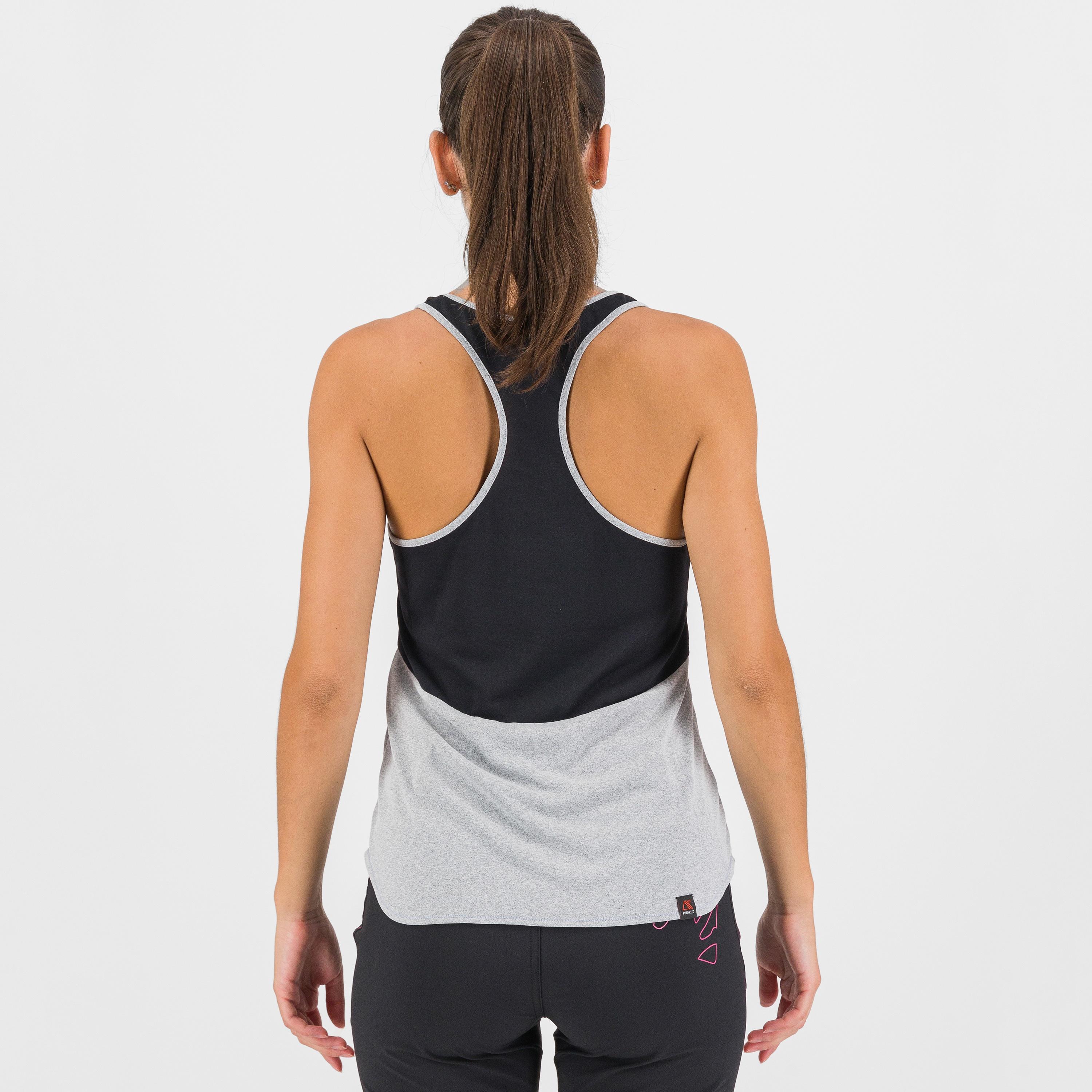 Alta via polartec w tank - black/white - karpos
